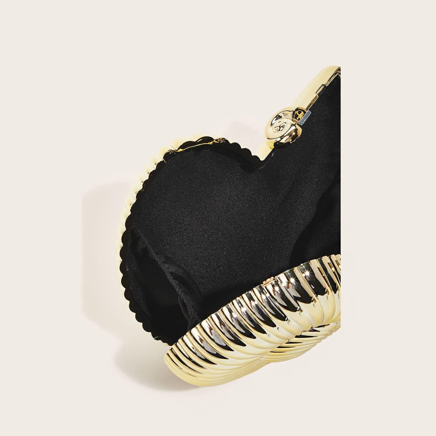 gold shell bag