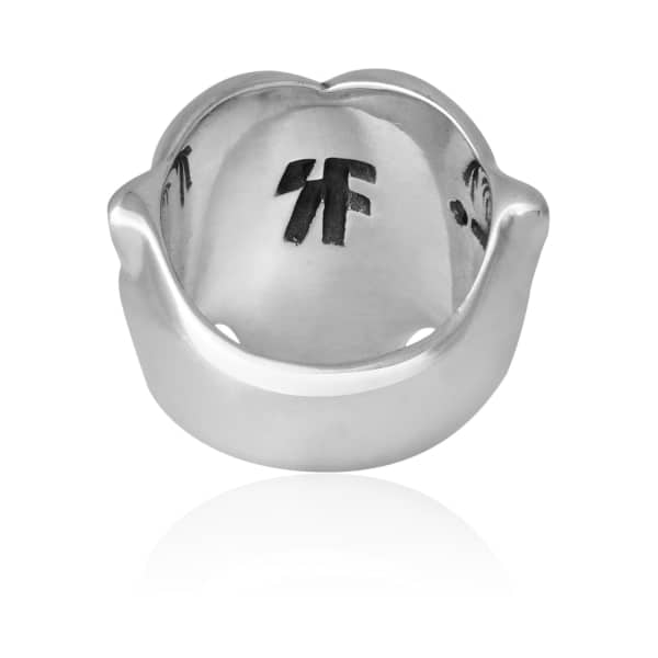 Gucci Panther Ring Silver With Diamond In Metallic