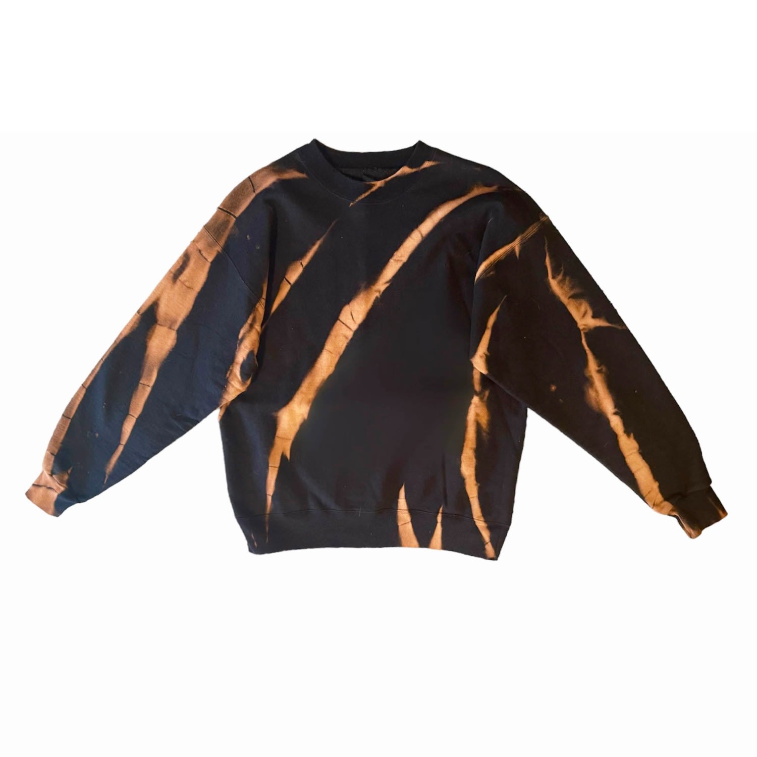 Women’s Neutrals / Black Brindle Tie Dye Sweatshirt Medium Roy G.