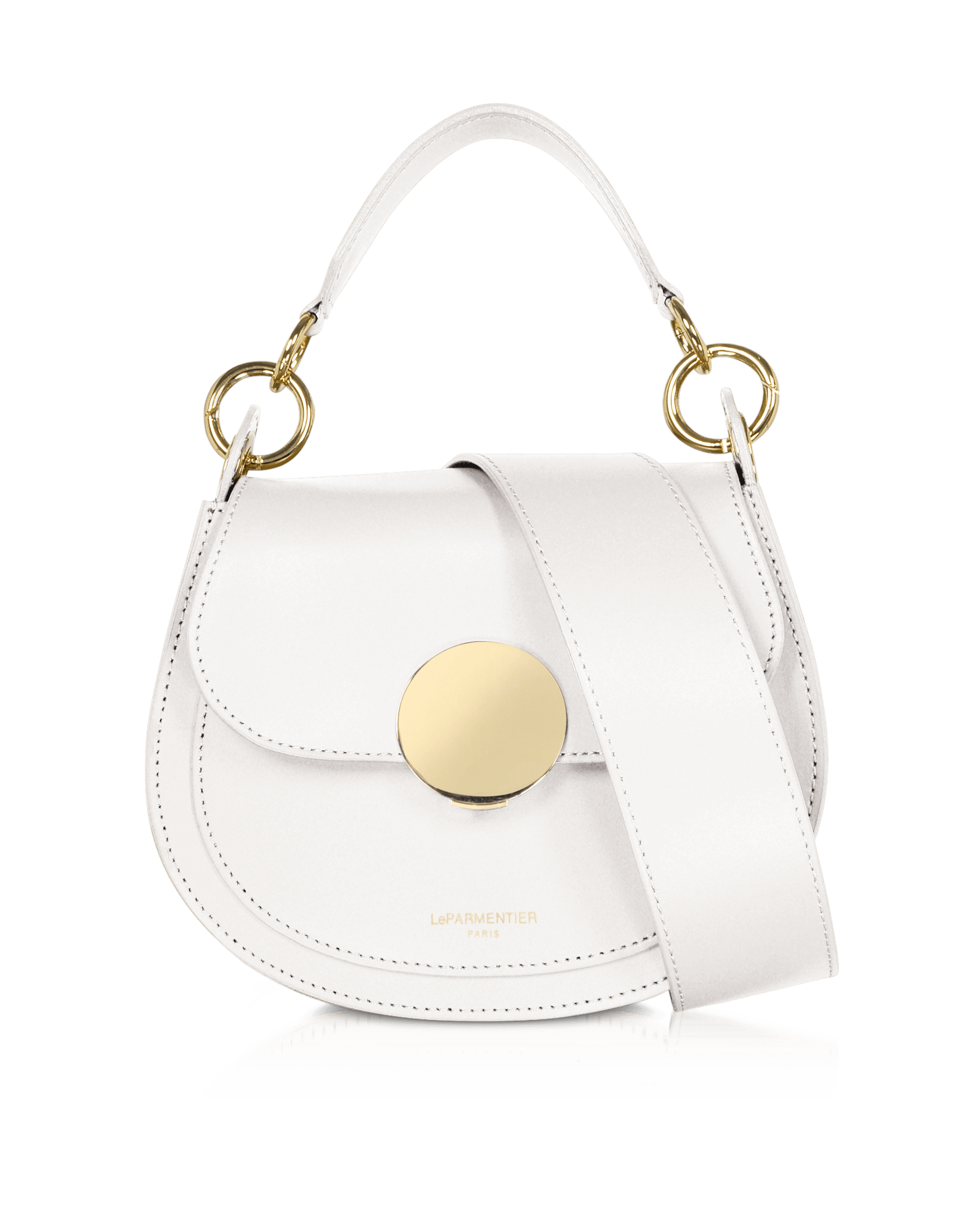 Le Parmentier Women's Yucca Soho Top-handle Shoulder Bag - White In White