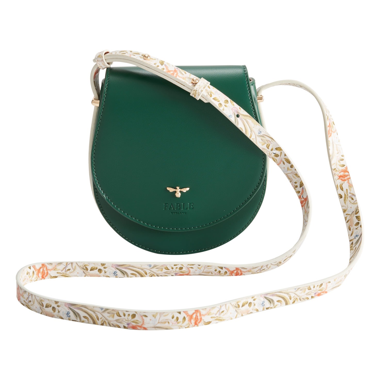 Women’s Fable Matilda Saddle Bag Iris Green Fable England