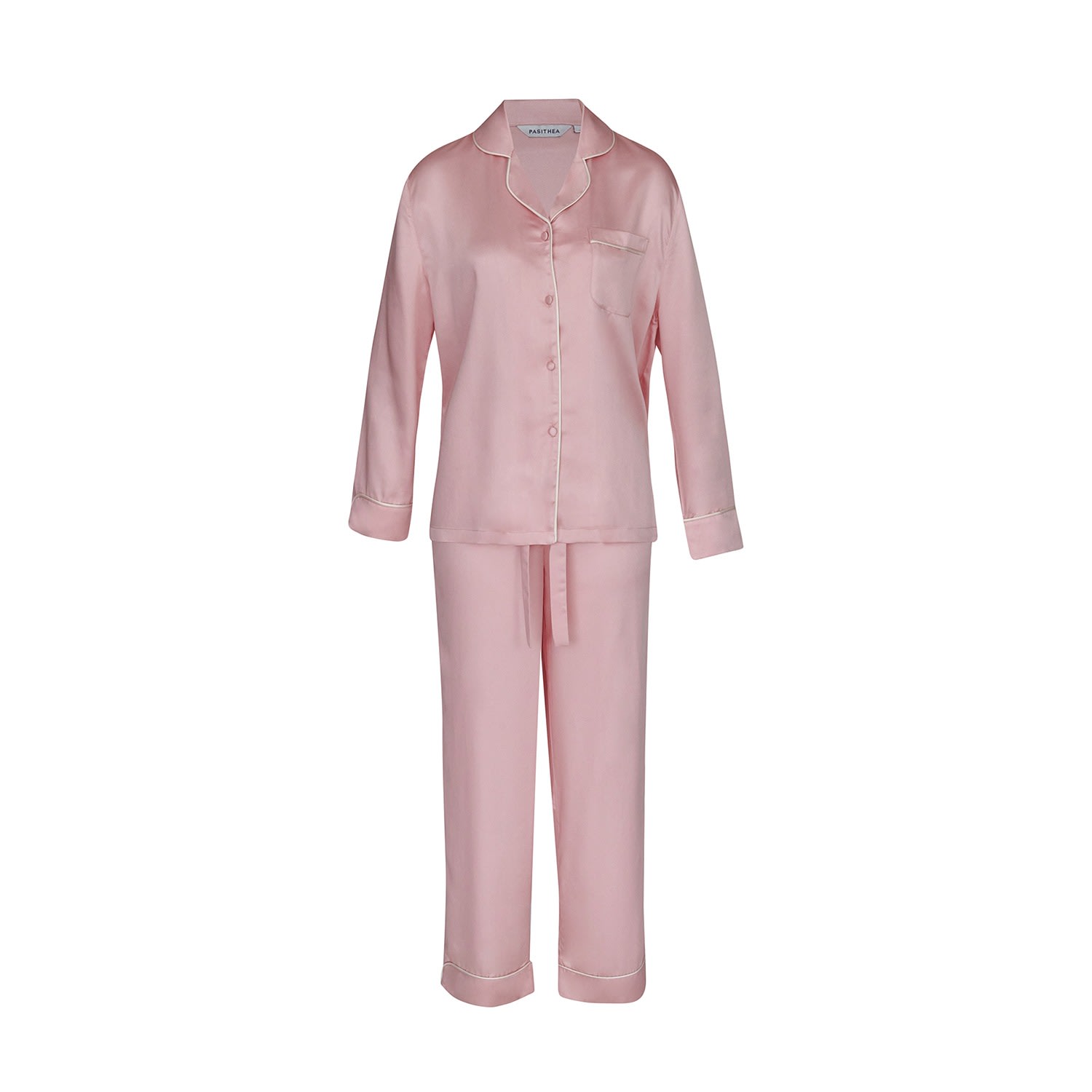 Women’s Pink / Purple Bamboo Long Pyjama Set In Pink Medium Pasithea Sleep