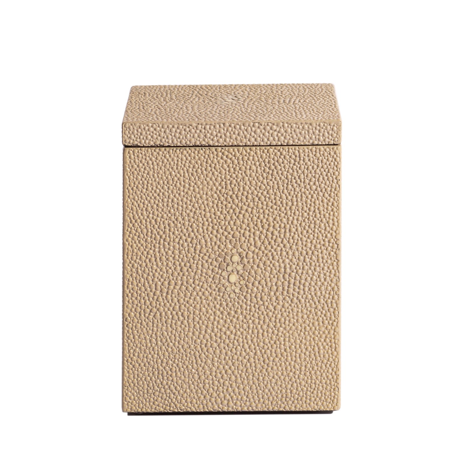 Neutrals Chelsea Cotton Wool Box - Shagreen Natural Posh Trading Company