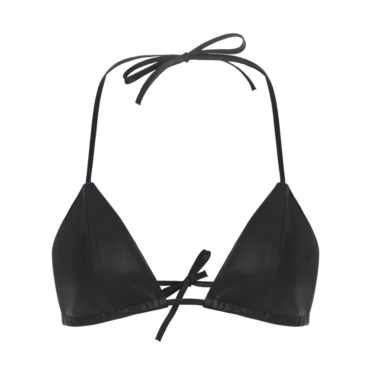 Serotoninn Women's Black Velvet Bra Top