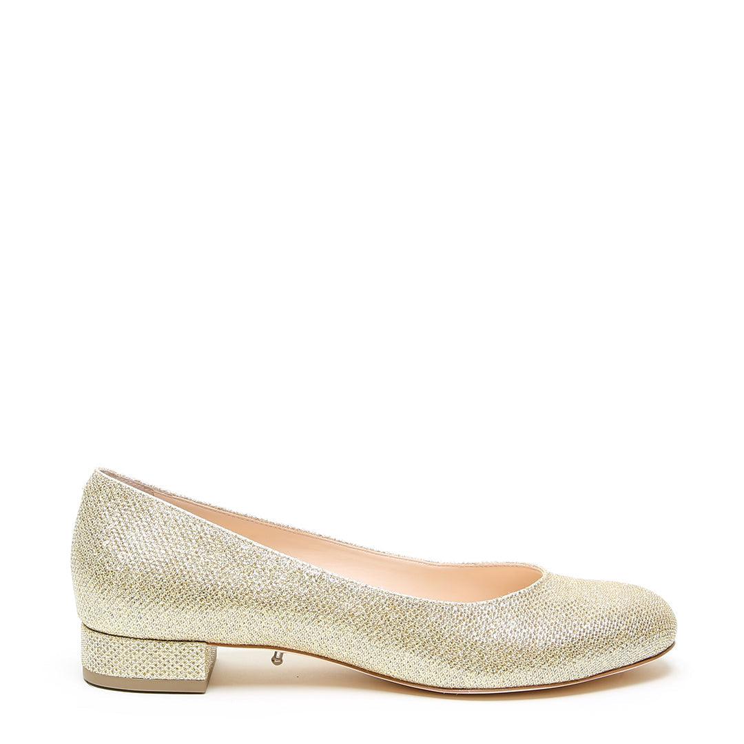 Women’s Gold Glitter Ballet Flat 5.5 Uk Alterre