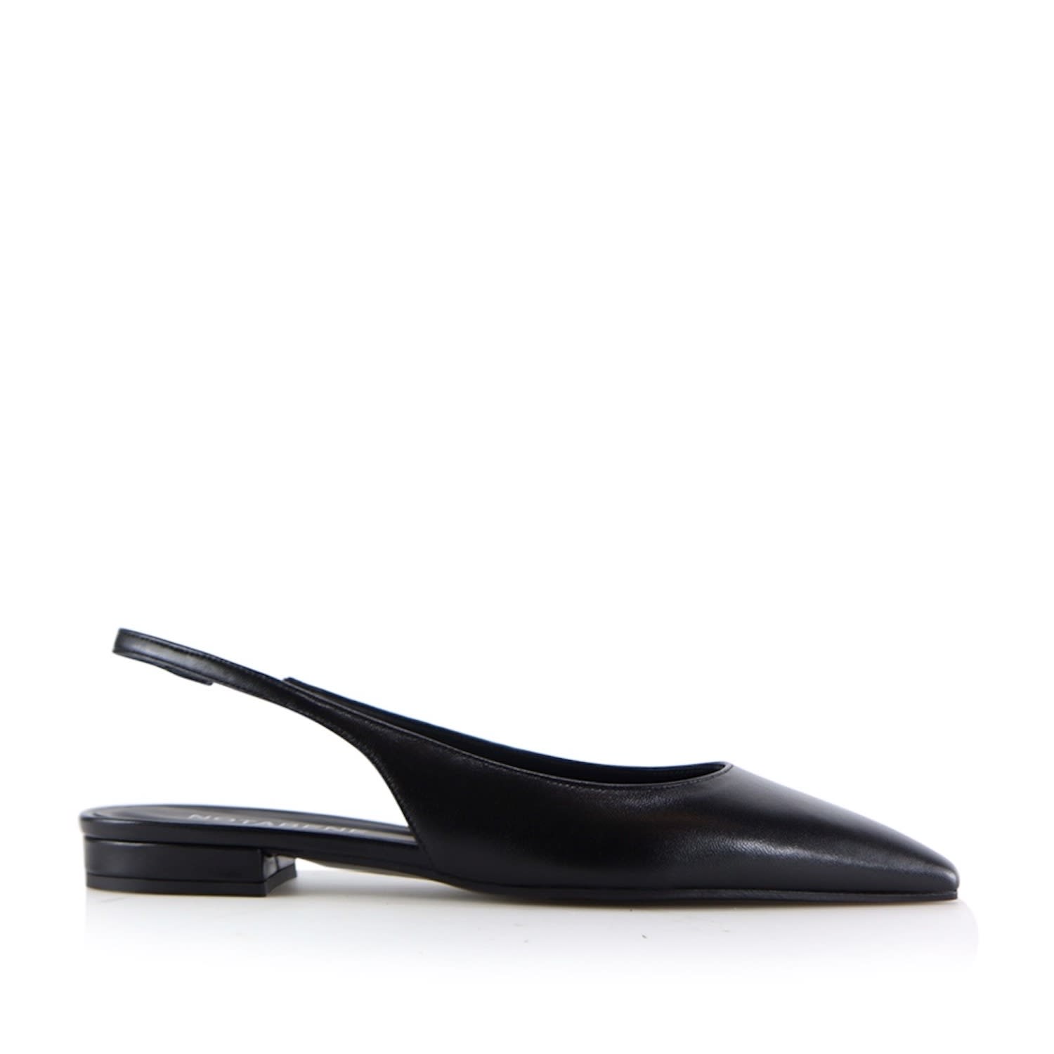 Notabene Women's Gilda Slingsback, Black Leather In Black