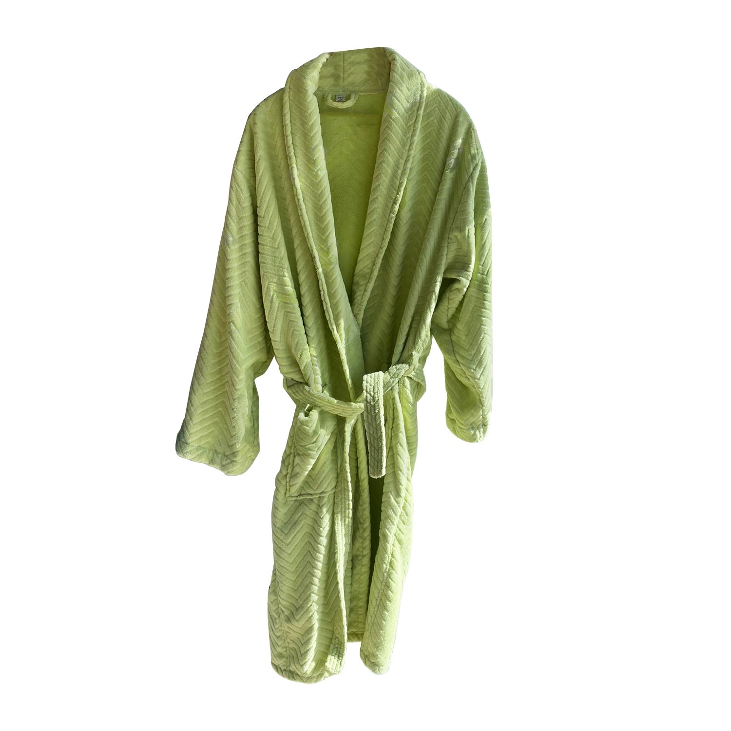 House Babylon Yellow / Orange Bathrobe - Velour Lime In Green