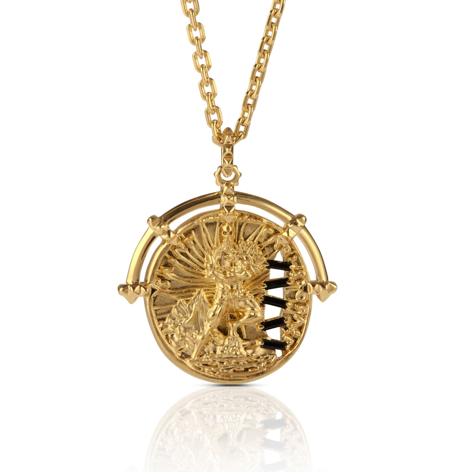 Kasun Women's Long Lost Traveller Pendant - Gold In Gold