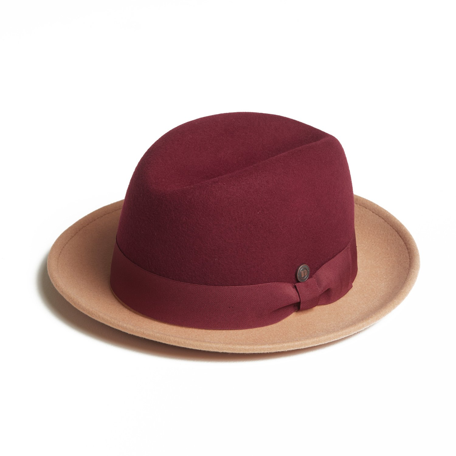 Dasmarca Hats Men's Red Gangstar Burgundy Camel Felt Hat In Red