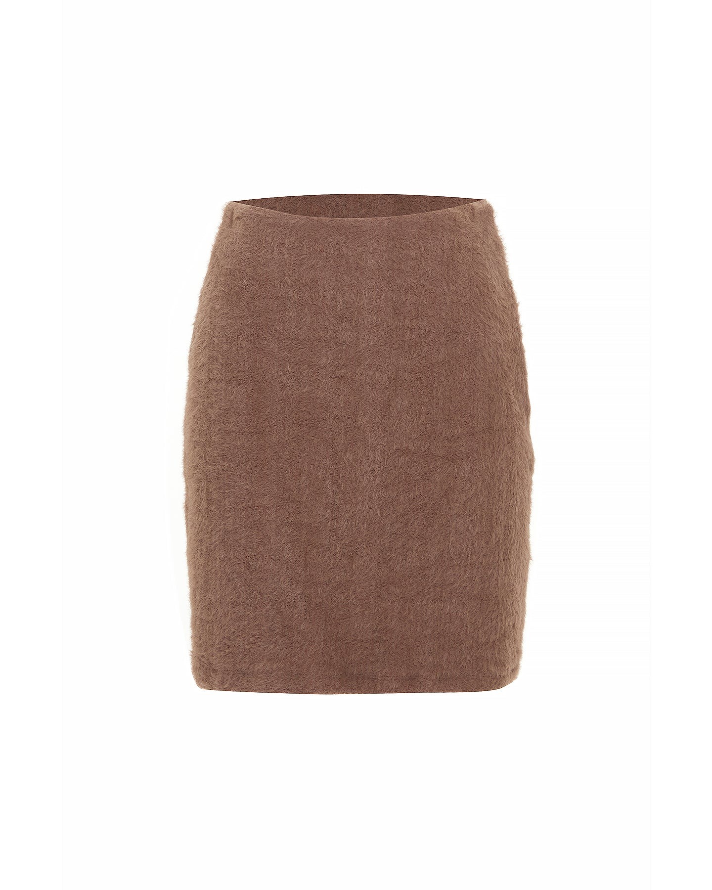 Theo The Label Women's Brown Carme Plush Lace Pull-on Skirt - Cappuccino In Brown
