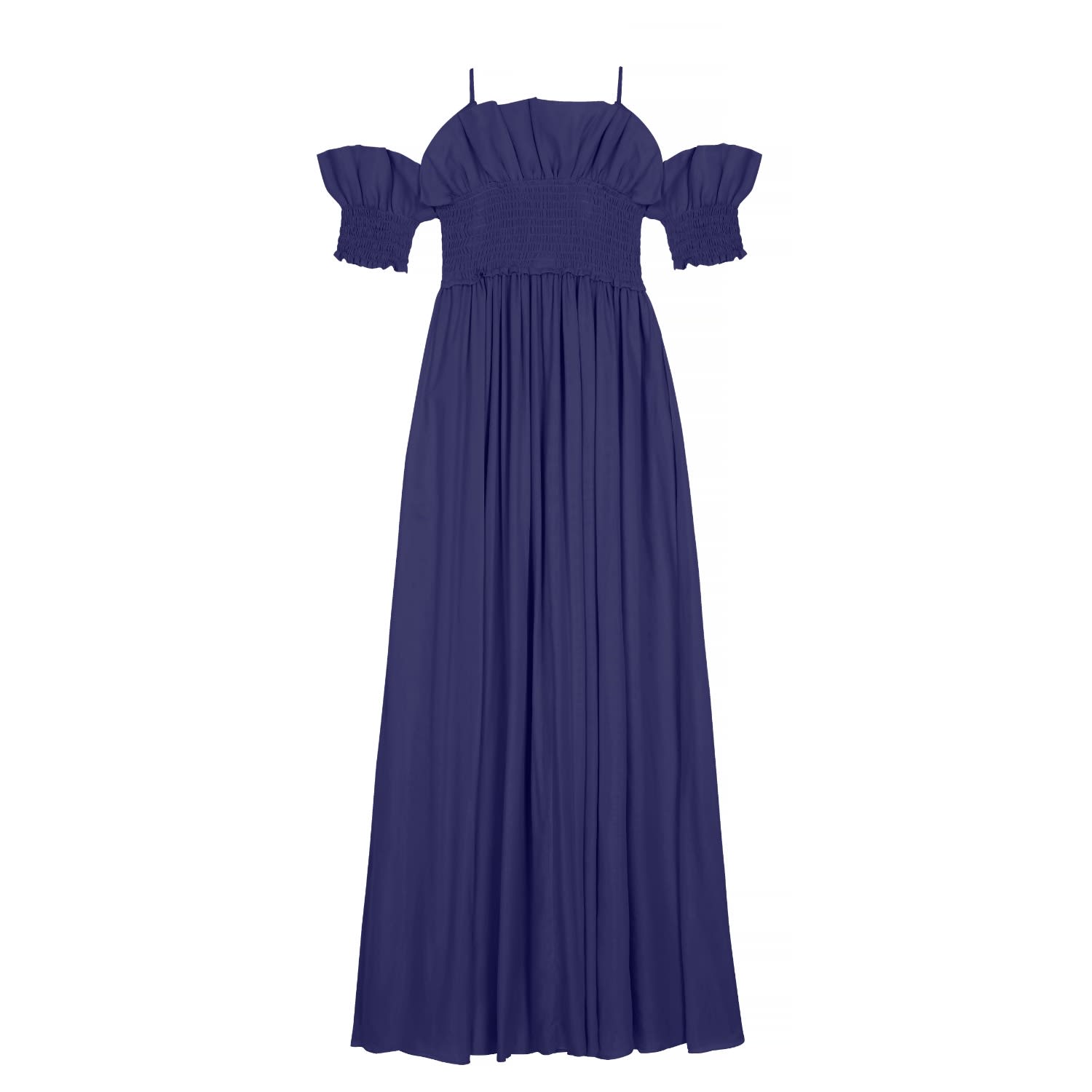 cotton voile midi dress