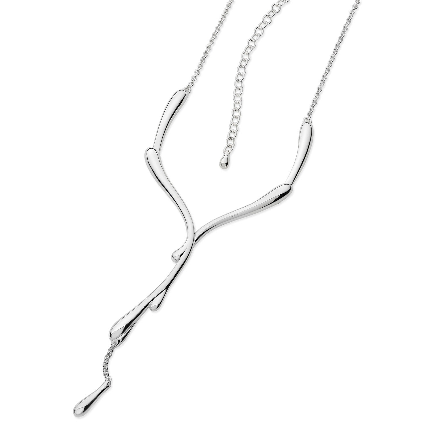 Women’s Silver Dripping Necklace Lucy Quartermaine