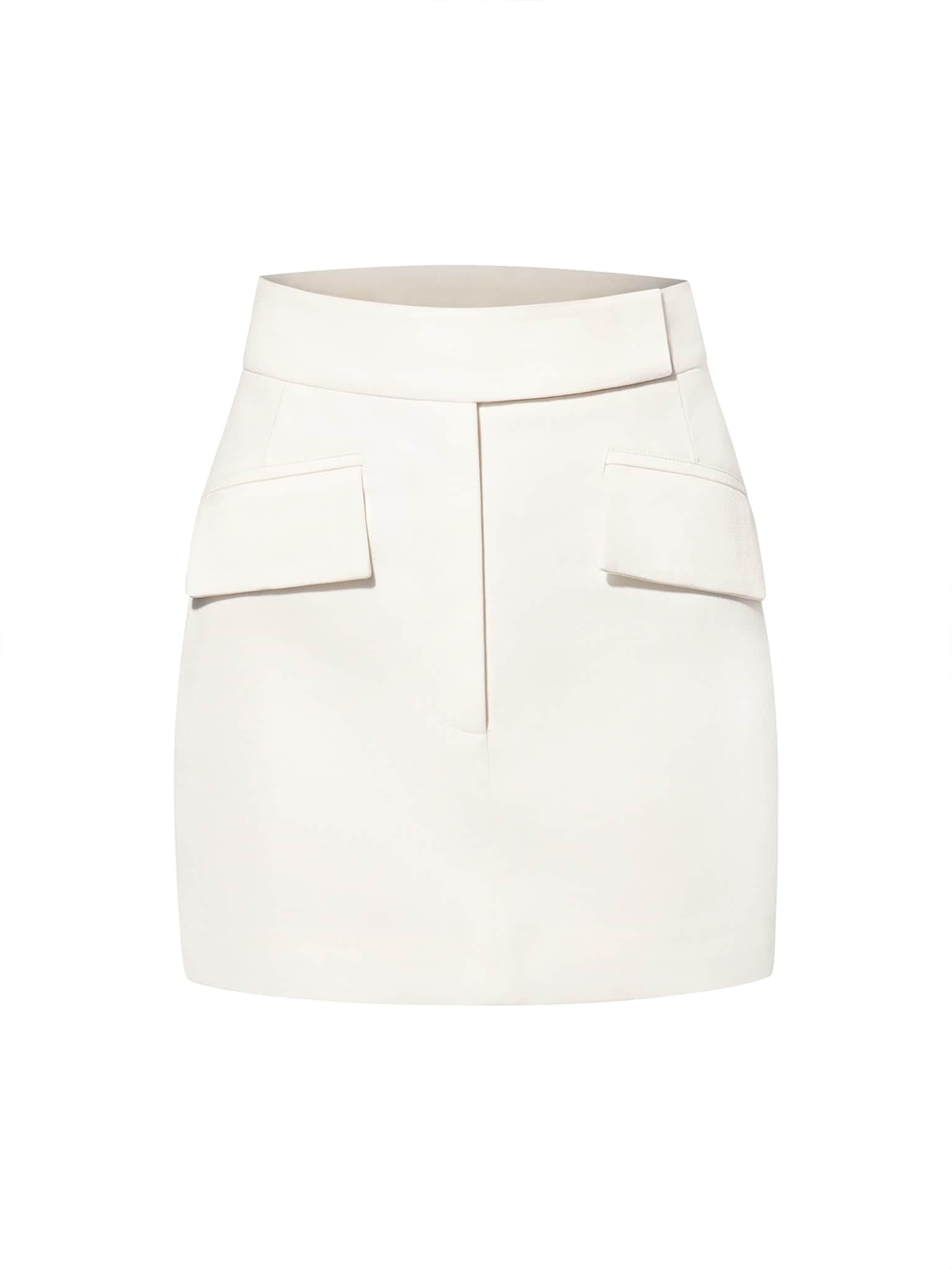 Classic Chic Mini Skirt - Pearl White | Tia Dorraine | Wolf & Badger