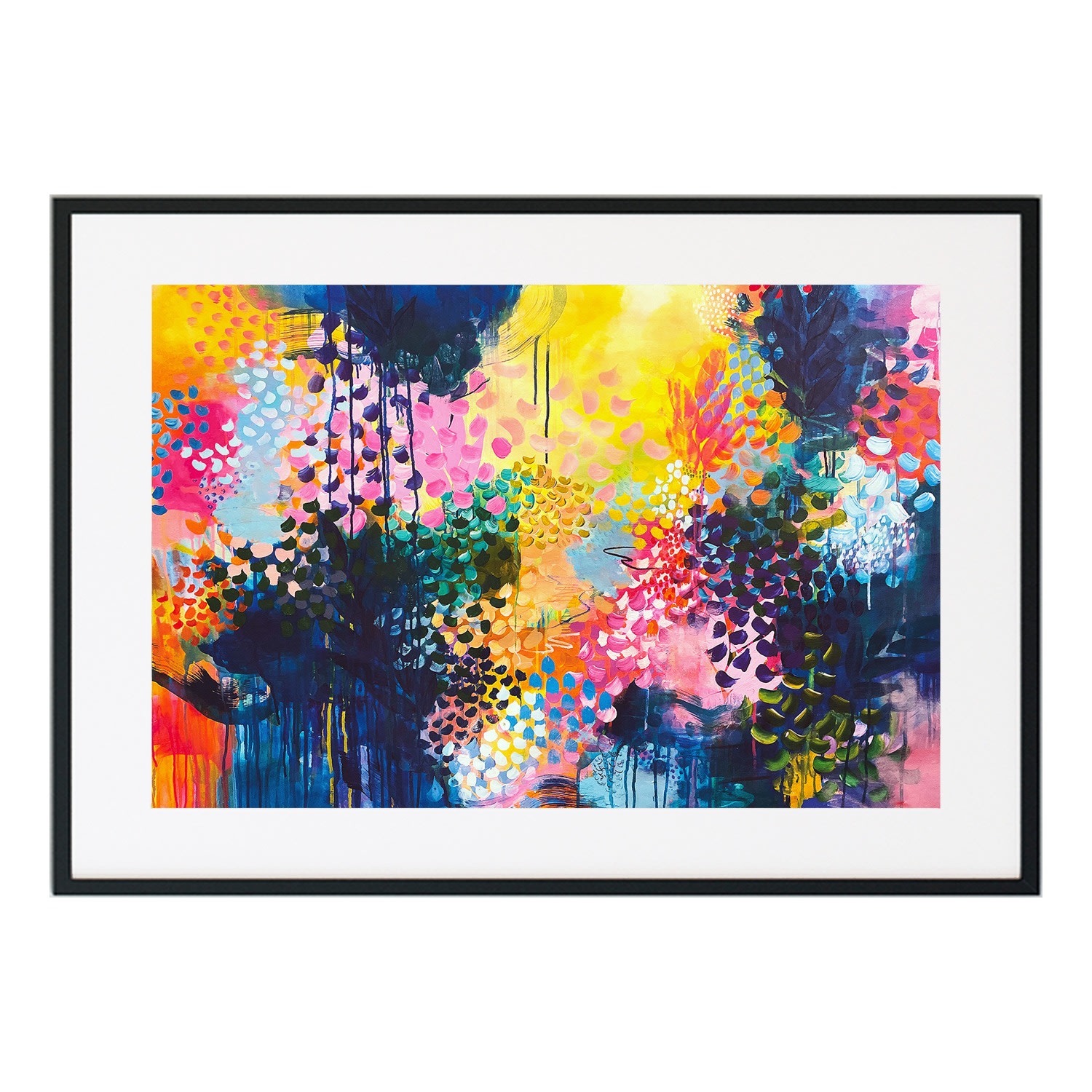Jessica Slack Studio Burning Desire - Large Abstract Print In Multi