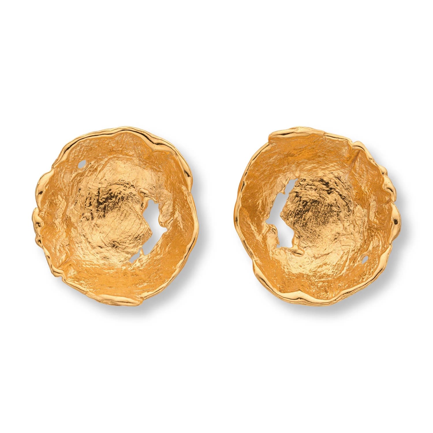 Eva Remenyi Women's Vacation Sun Earrings Gold In Burgundy