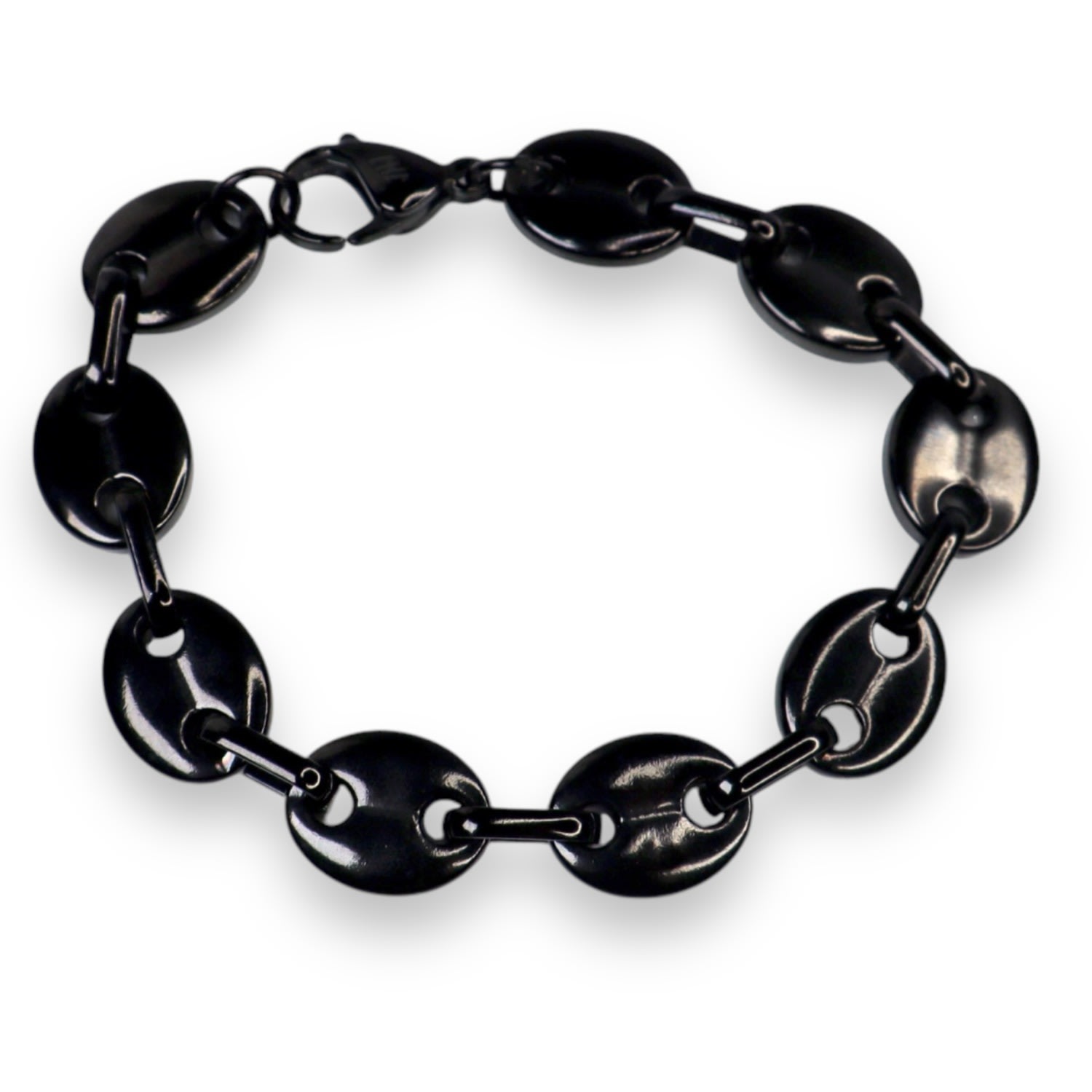 Jagged Halo Jewelry Women's Mariner Link Bracelet In Black Rhodium
