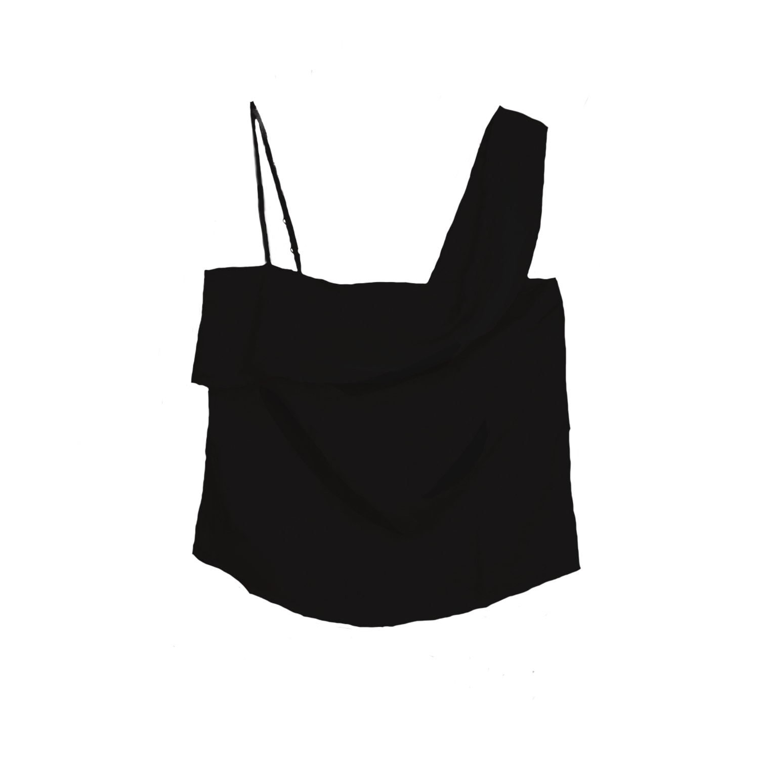 Reistor Women's Black The Wandering Wave Hemp Top In Black