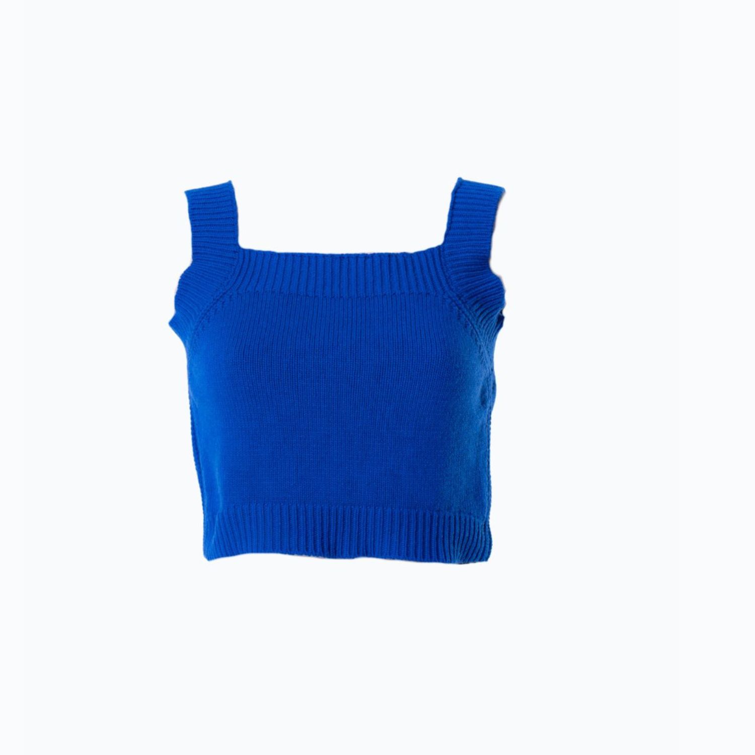 Altramoda Redressing The World Women's Slim Tank Top In Responsible Wool & Cashmere Blue In Blue