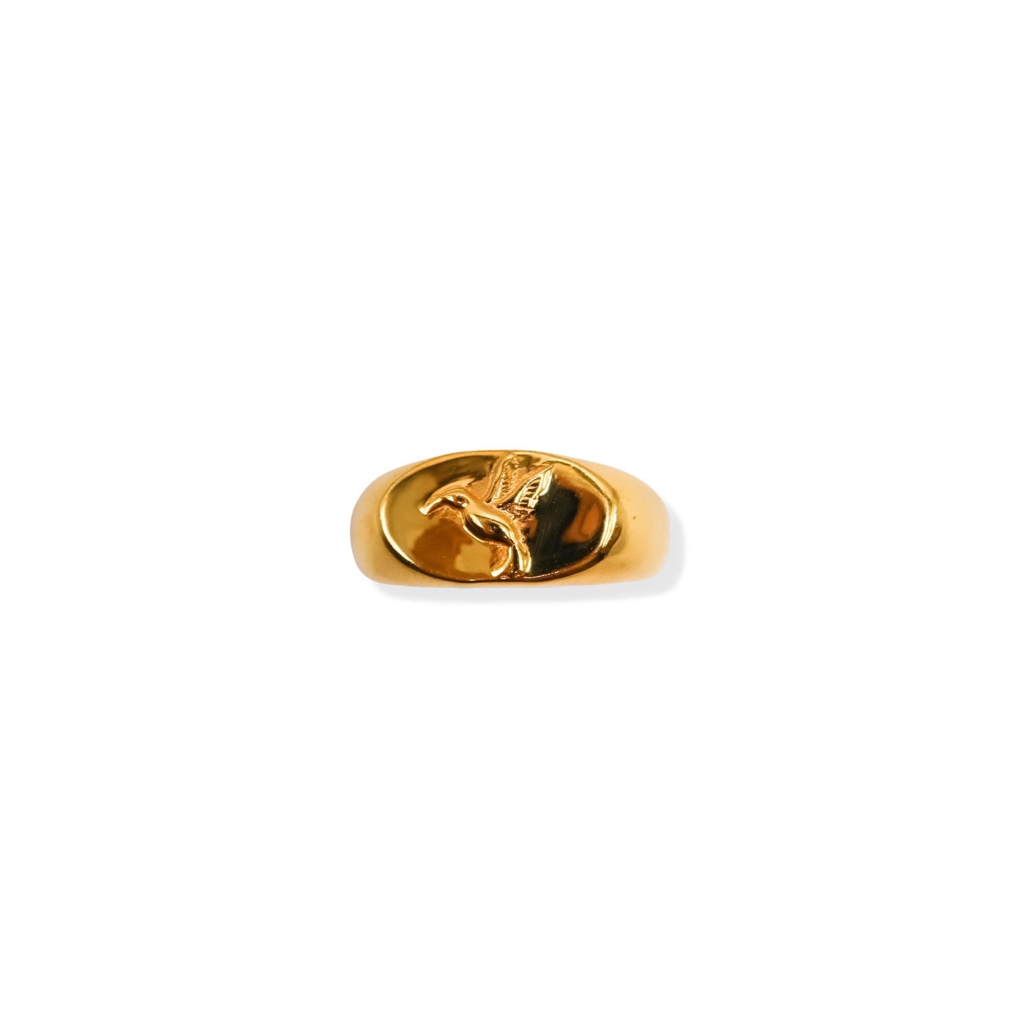 Women’s Gold Hummingbird Signet Ring Daniela Janette