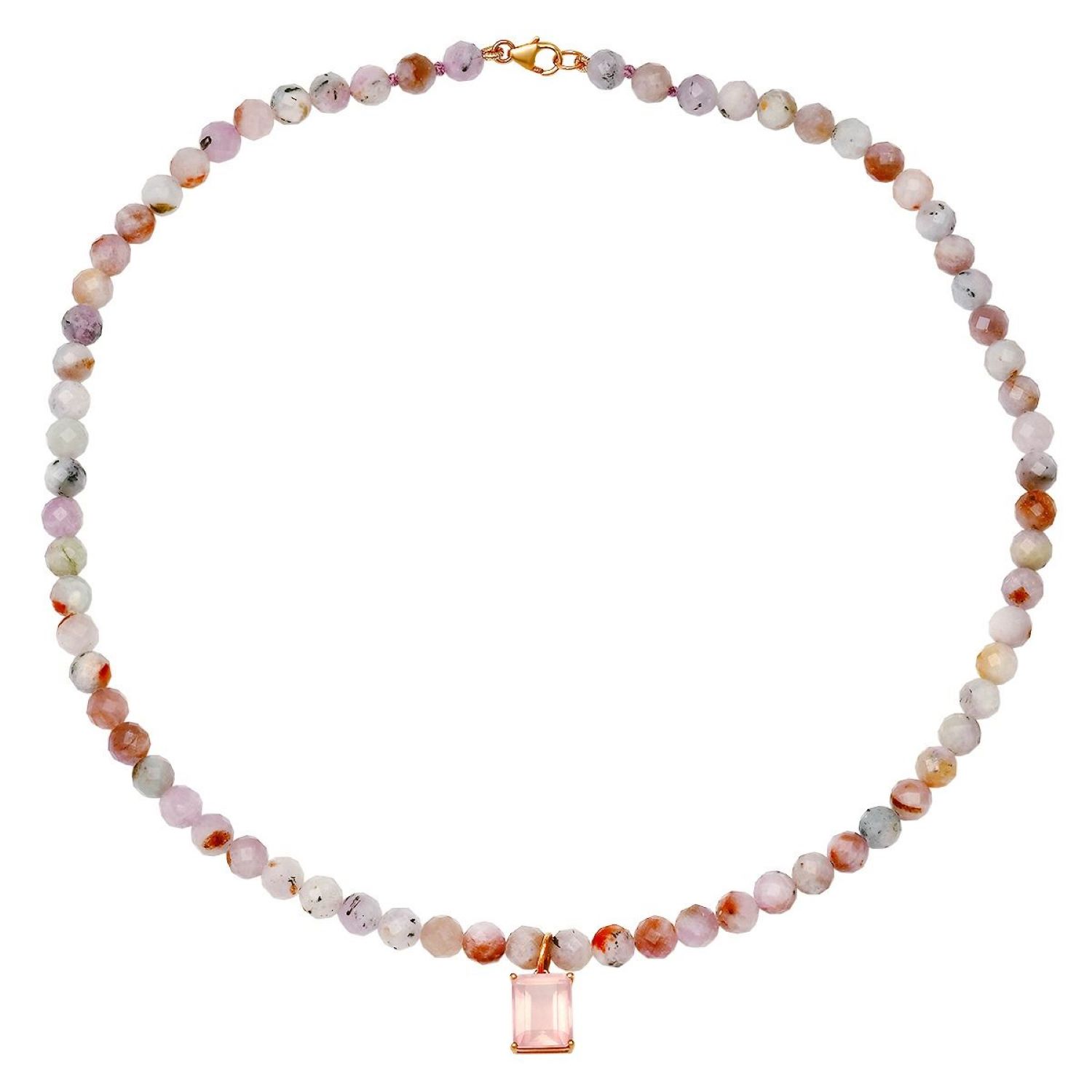 Women’s Pink / Purple / Neutrals Opal In Love Necklace Soul Journey Jewelry