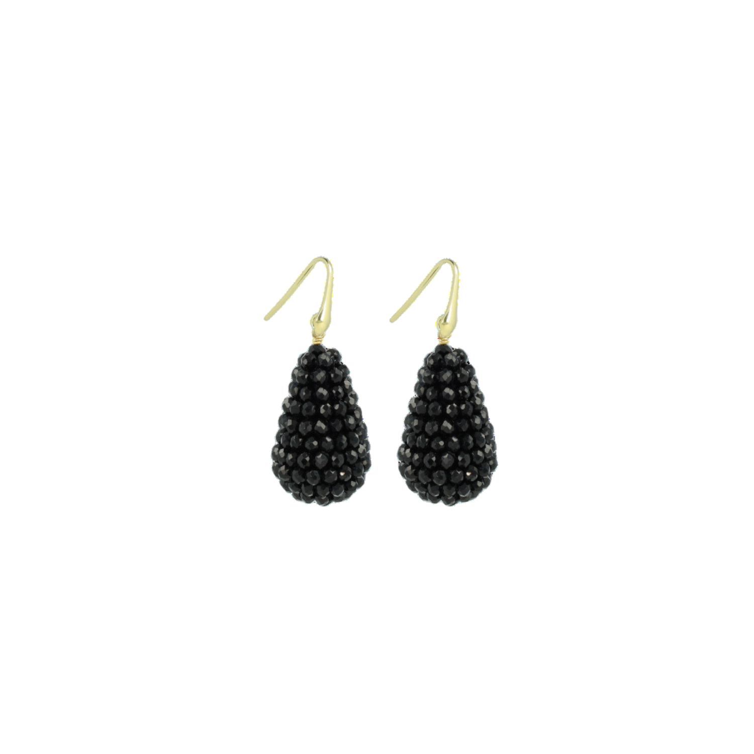 Lott. Gioielli Women's Black / Gold Black Earrings Amy Glassberry Cone S