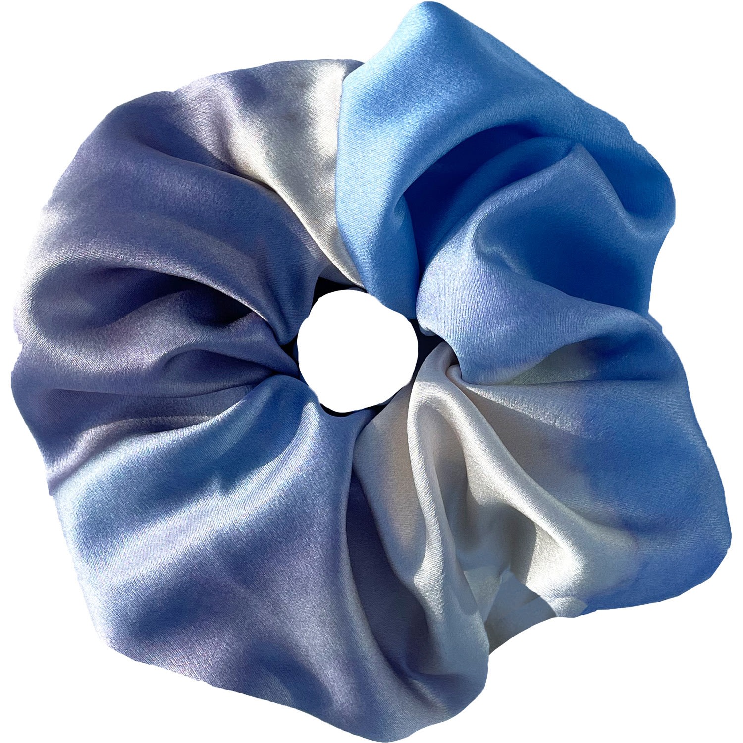 Women’s Blue Sunrise Silk Scrunchies Crease