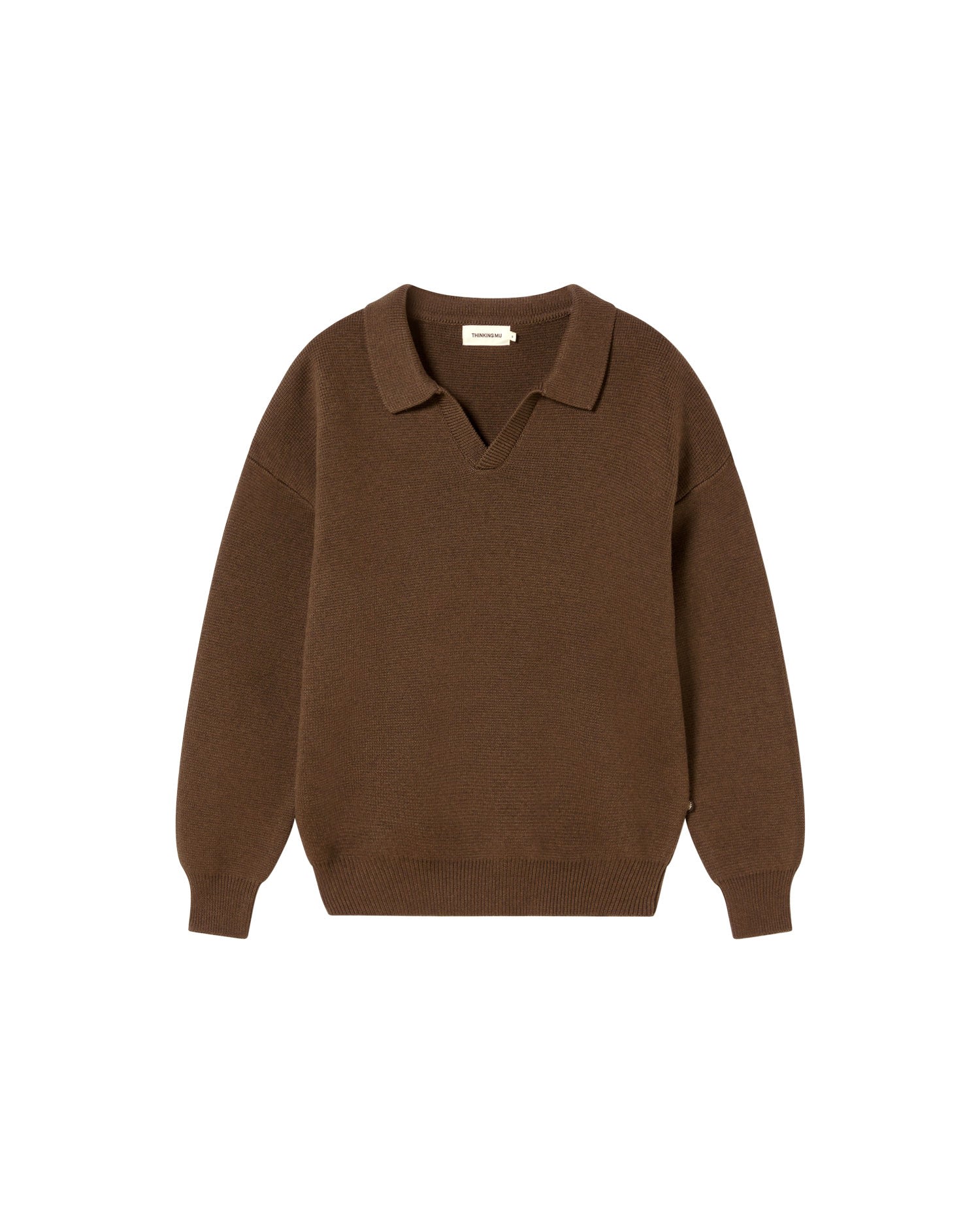 THINKING MU MEN'S GREEN WOOL ARITZ SWEATER