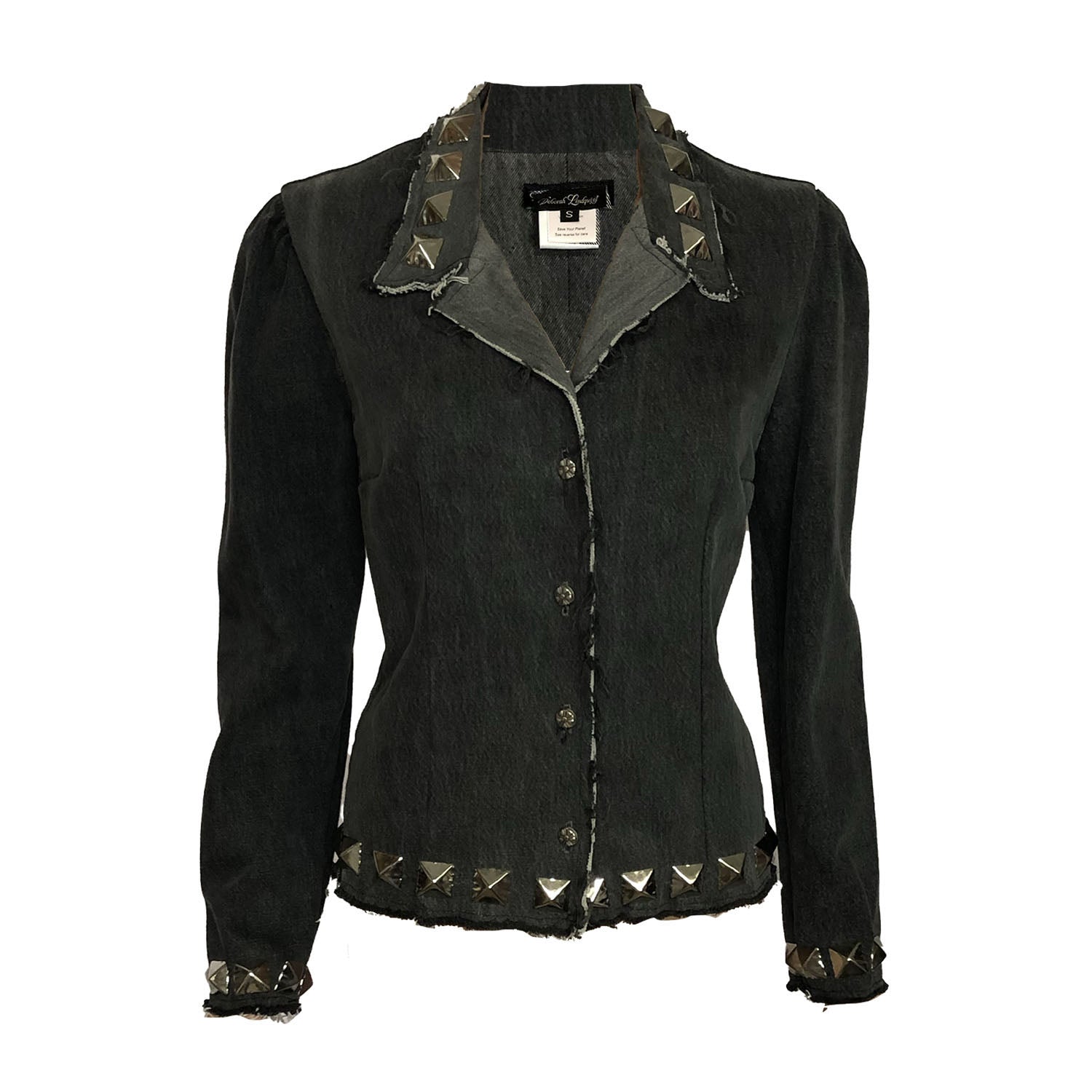 Deborah Lindquist Eco Lifestyle Women's Black Nancy Denim Jacket In Black
