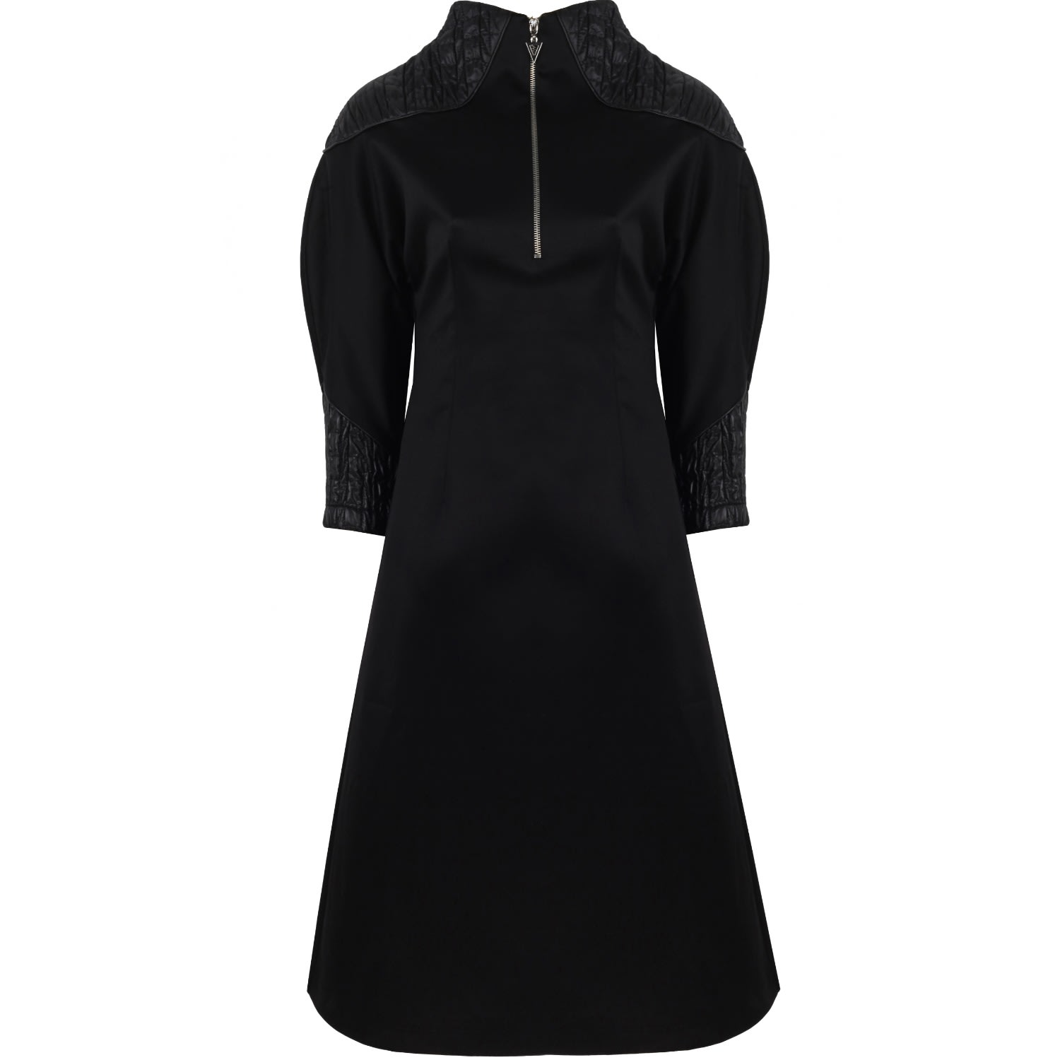 Mirimalist Women's Angle Midi Dress Black In Black