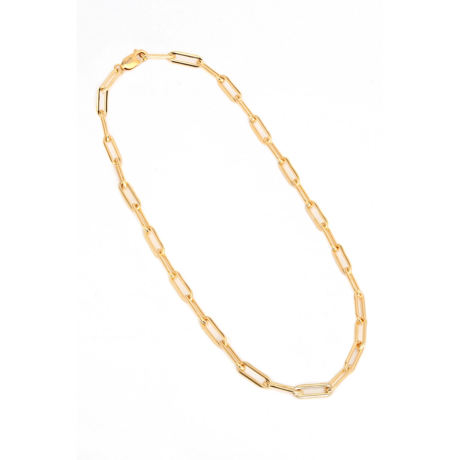 Women’s Stella Gold Paperclip Chain Necklace Naiia