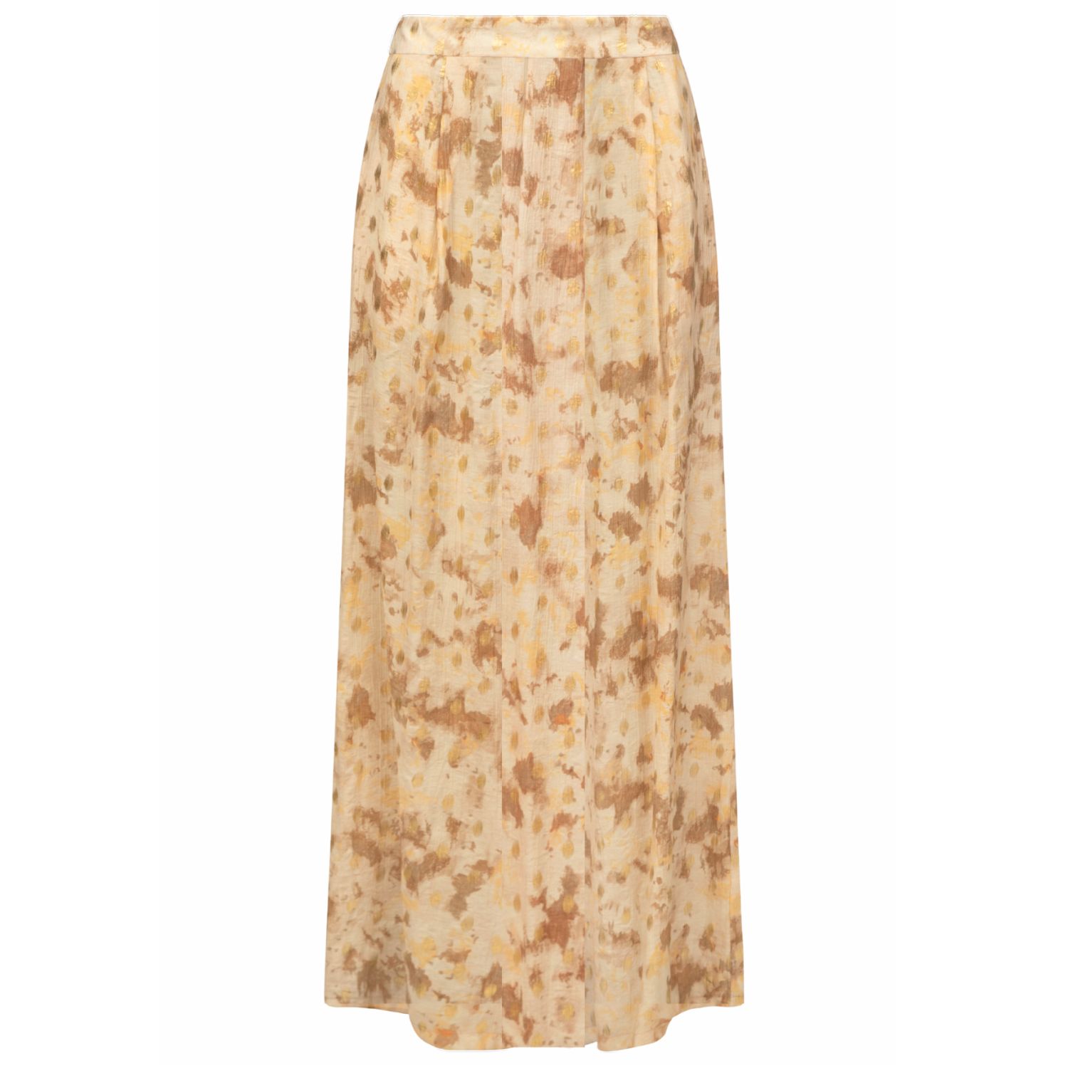 Traffic People Women's Gold / Brown Gold Rush Sade Skirt In Brown In Gold/brown