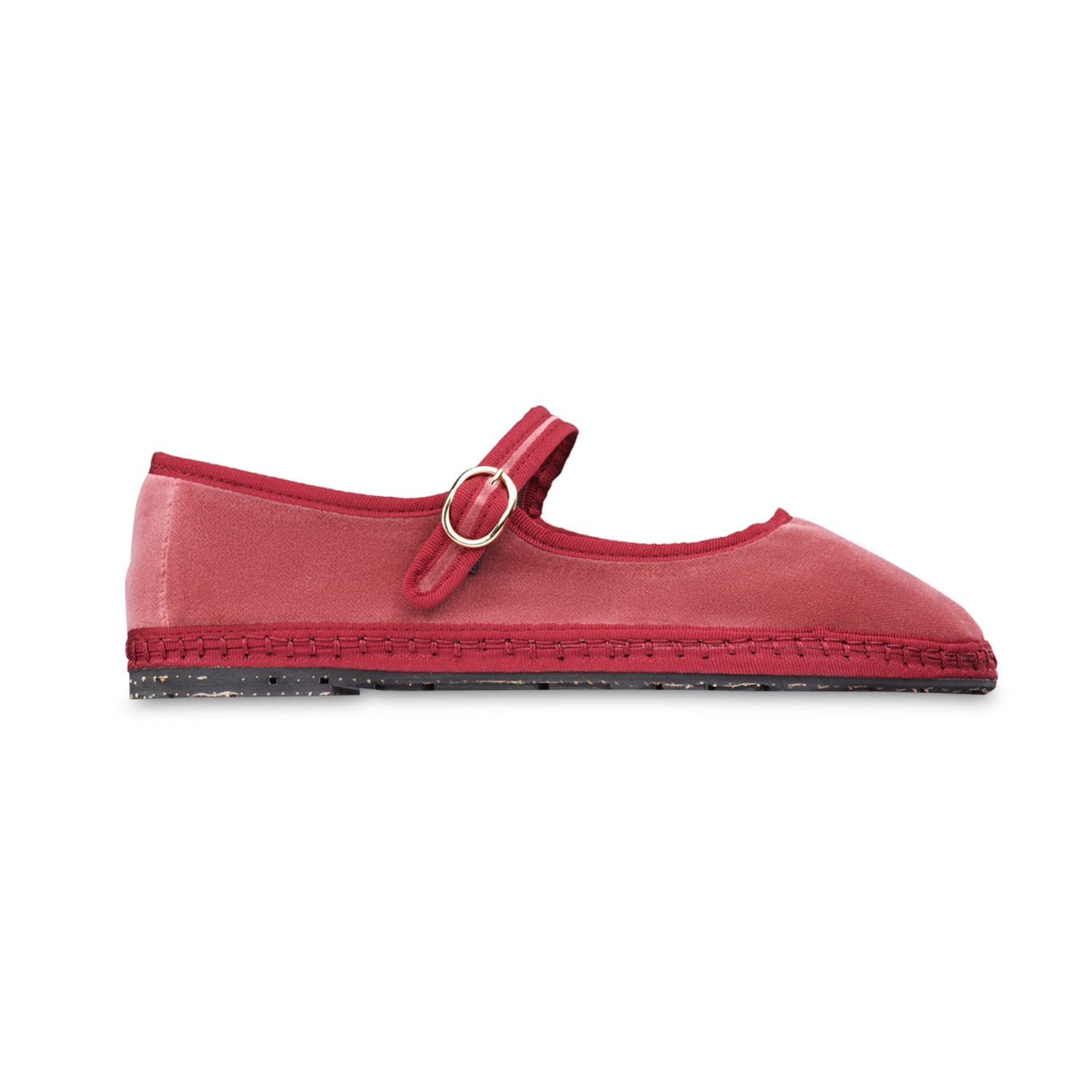 Flabelus Women's Pink / Purple Mary Jane Theresa In Red