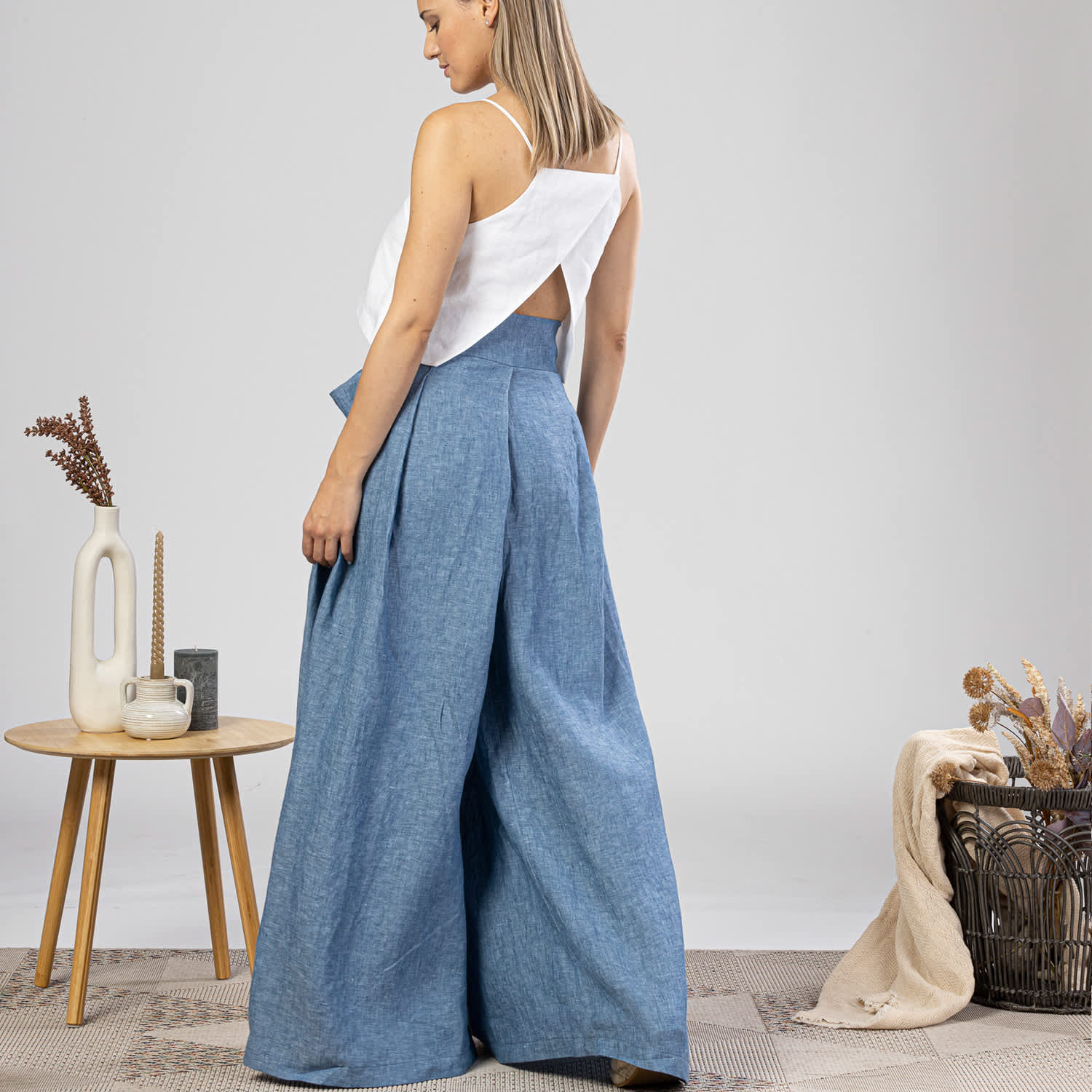 comfortable-baggy-linen-skirt-