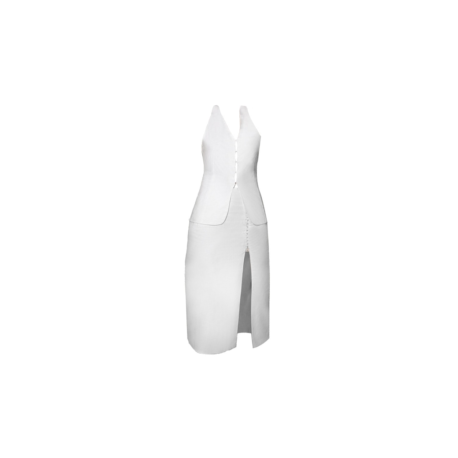 Muda Clothing Fz Llc Veronica White Co-ord Set In White