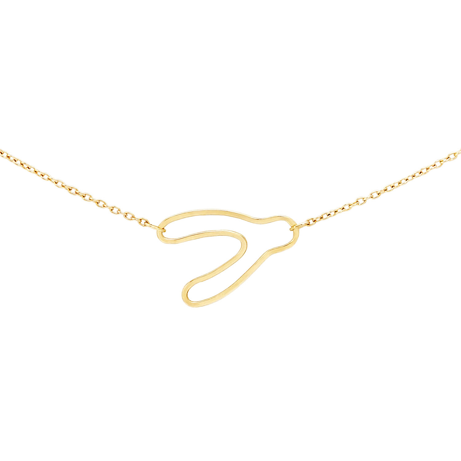 Women’s Gold Wishbone Necklace Irina Victoria Jewelry