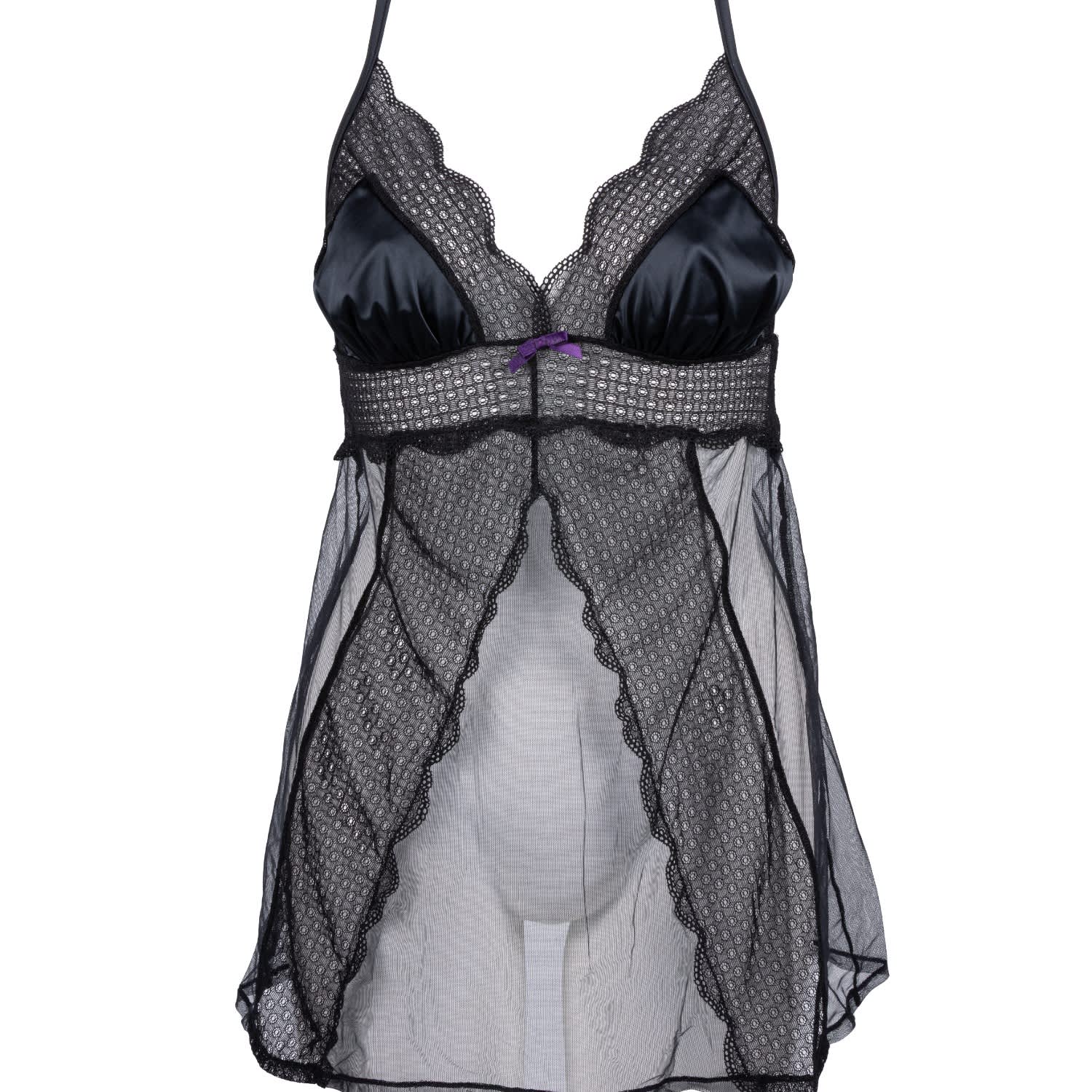 Les Jupons De Tess Women's Black Call Me Baby Babydoll