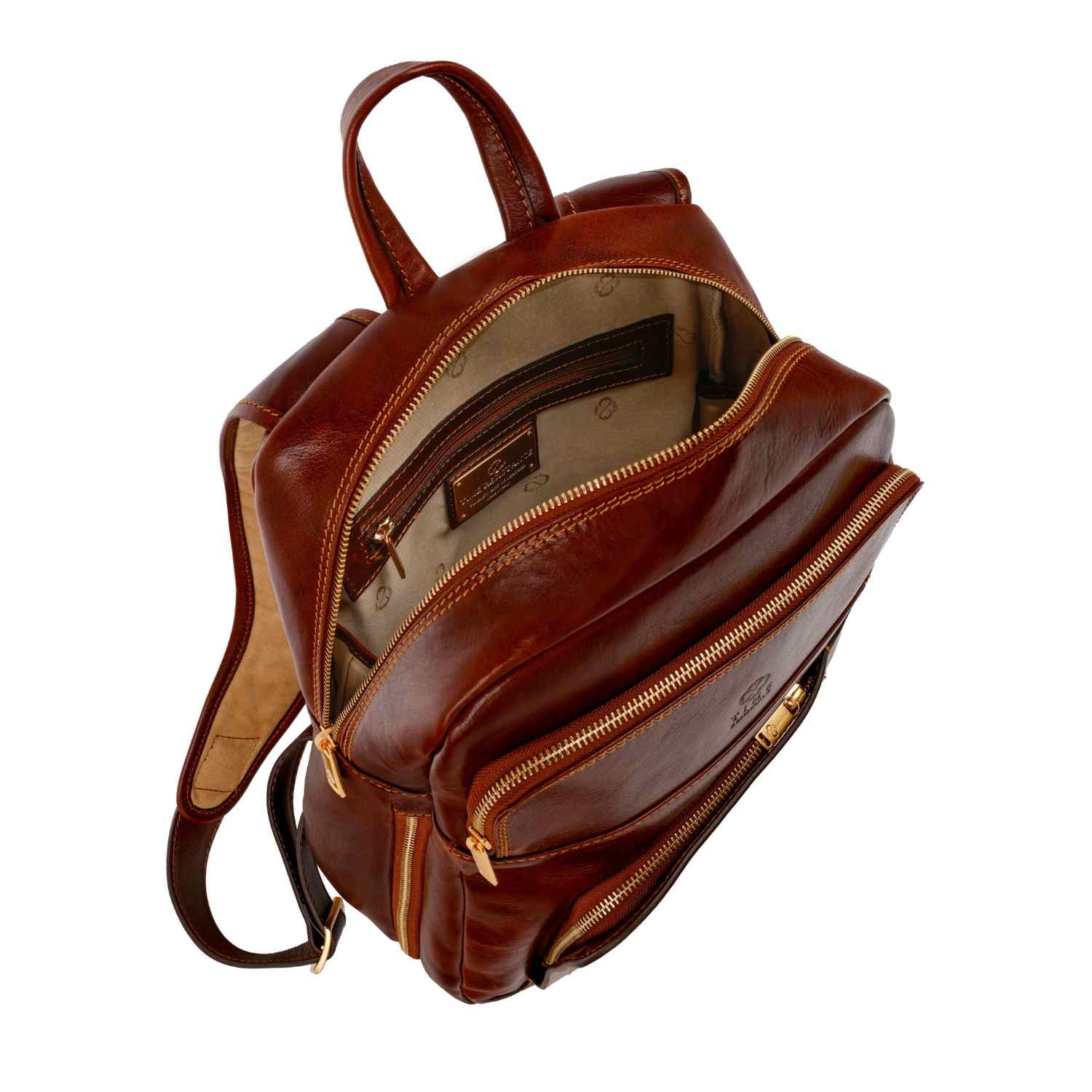 Large Leather Backpack - L. A. Confidential - Brown | Time