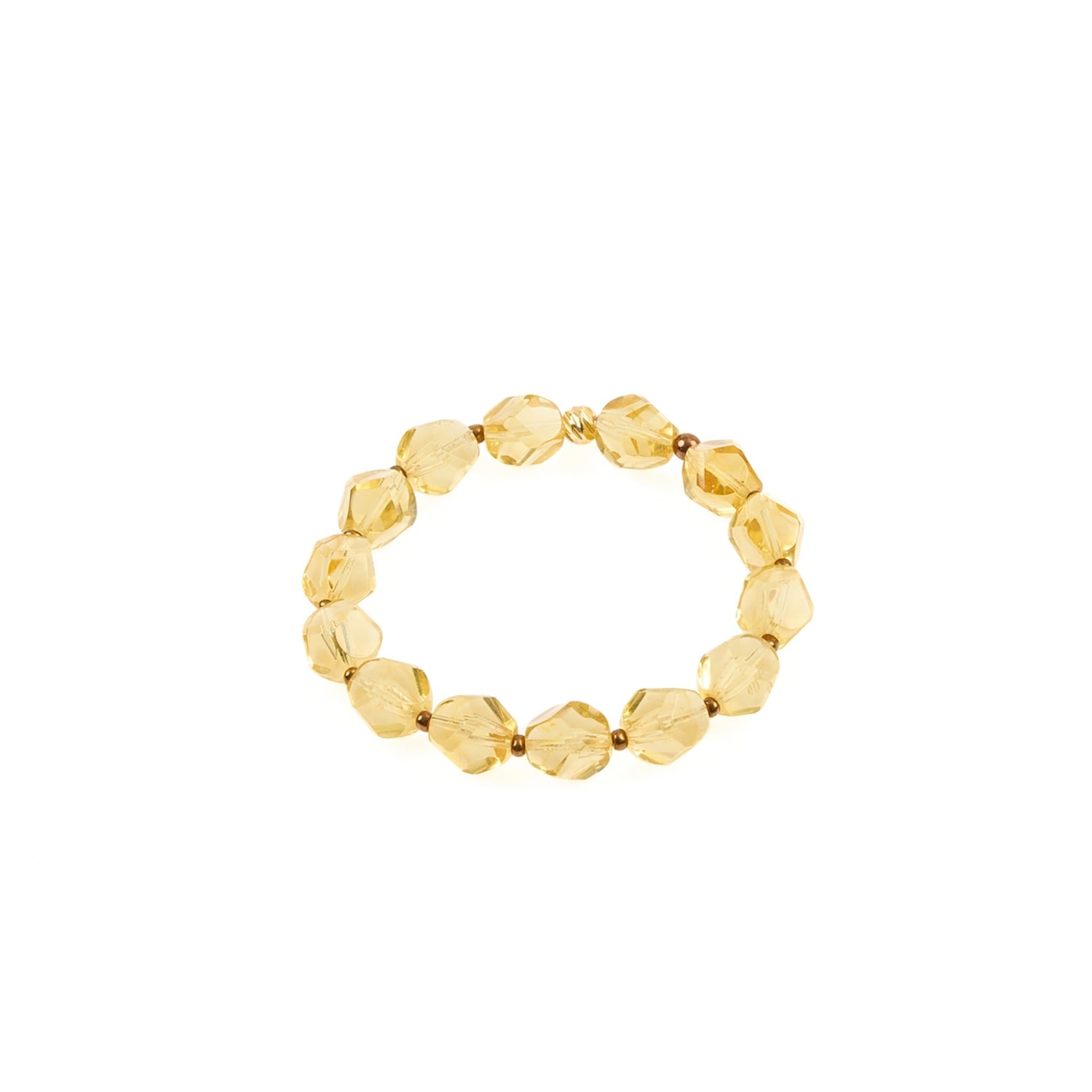 Lara Ari Women's Gold / Yellow Citrine Natural Stone Bracelet