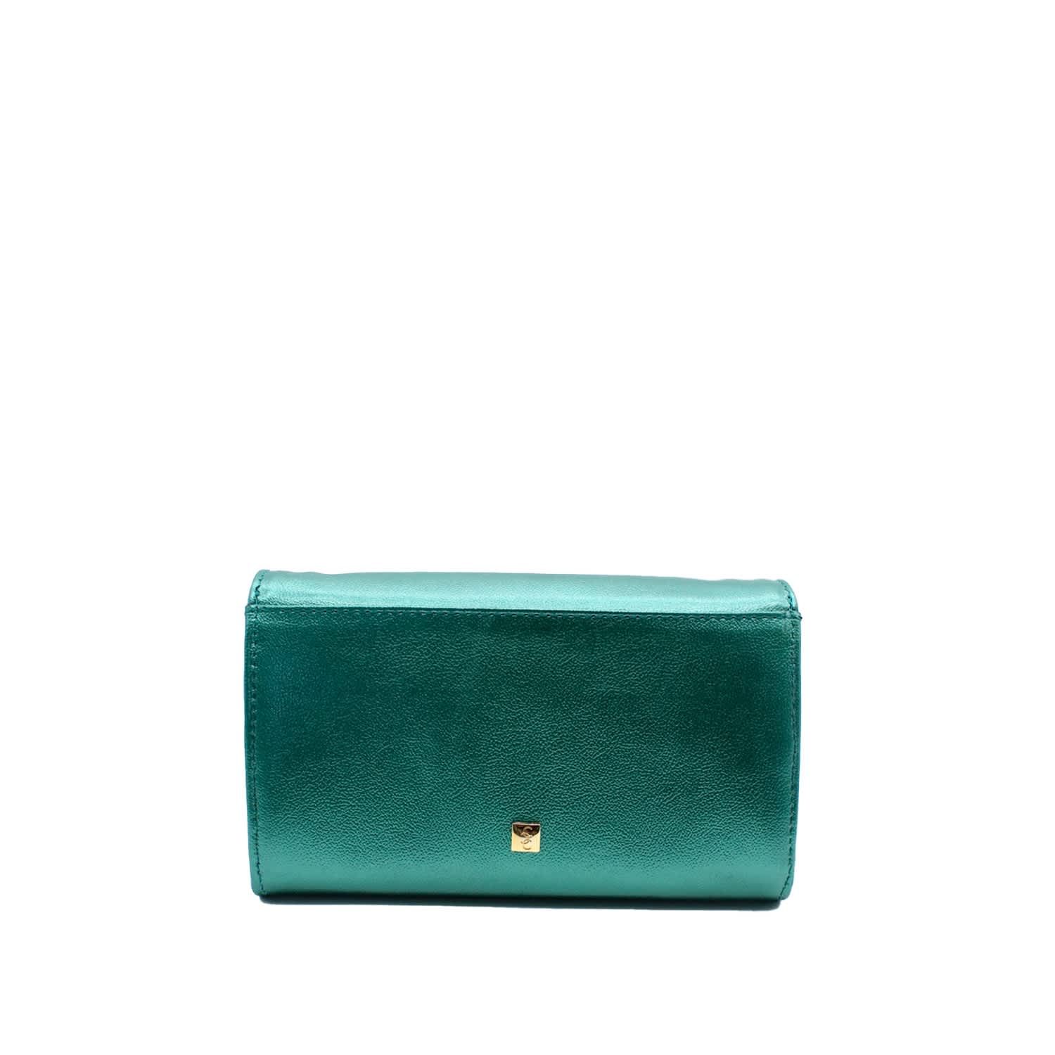 Women's Green Luca Small Crossbody Bag in Dark Teal | B & Floss