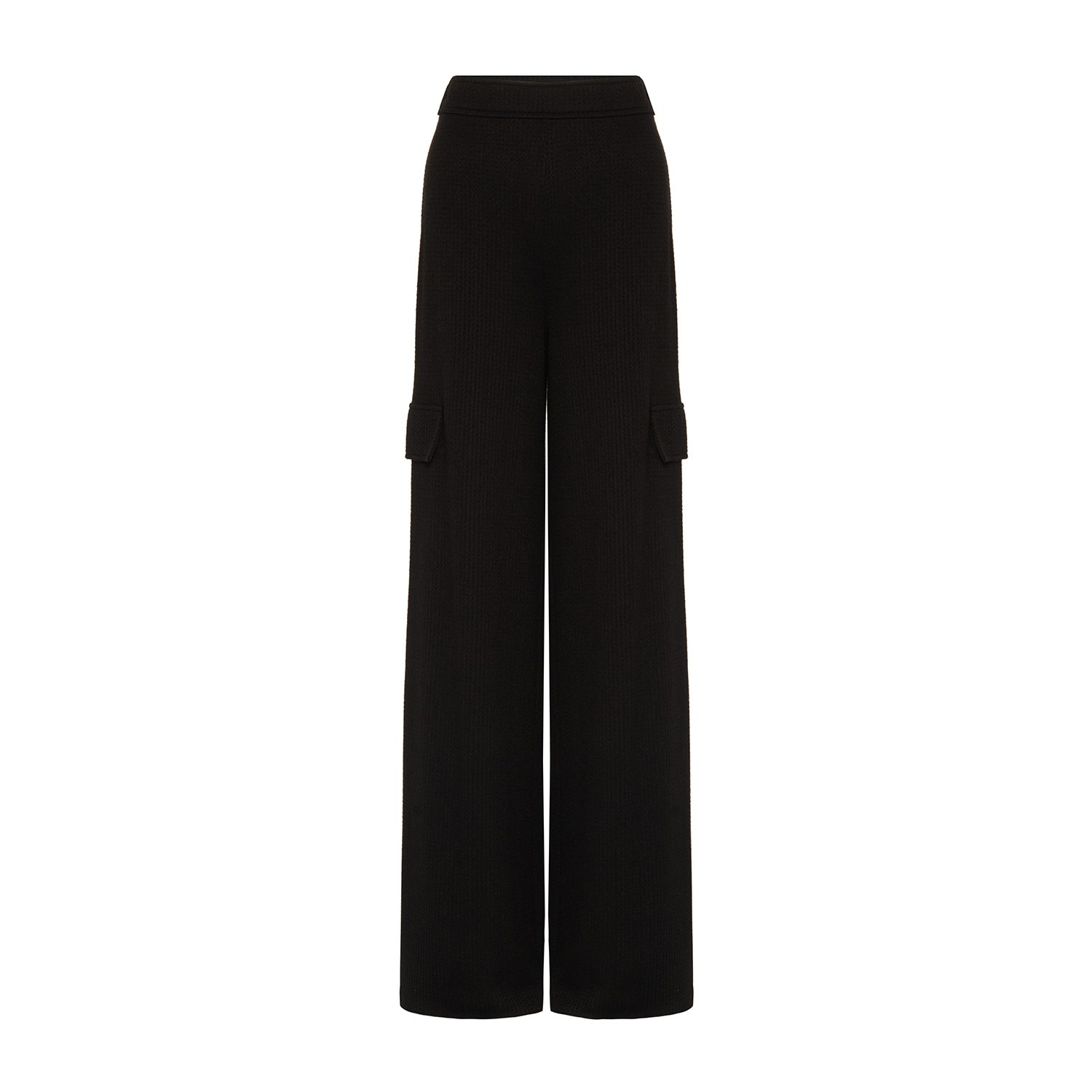 Women’s High-Waisted Wide Black Trousers Extra Small Rue Les Createurs