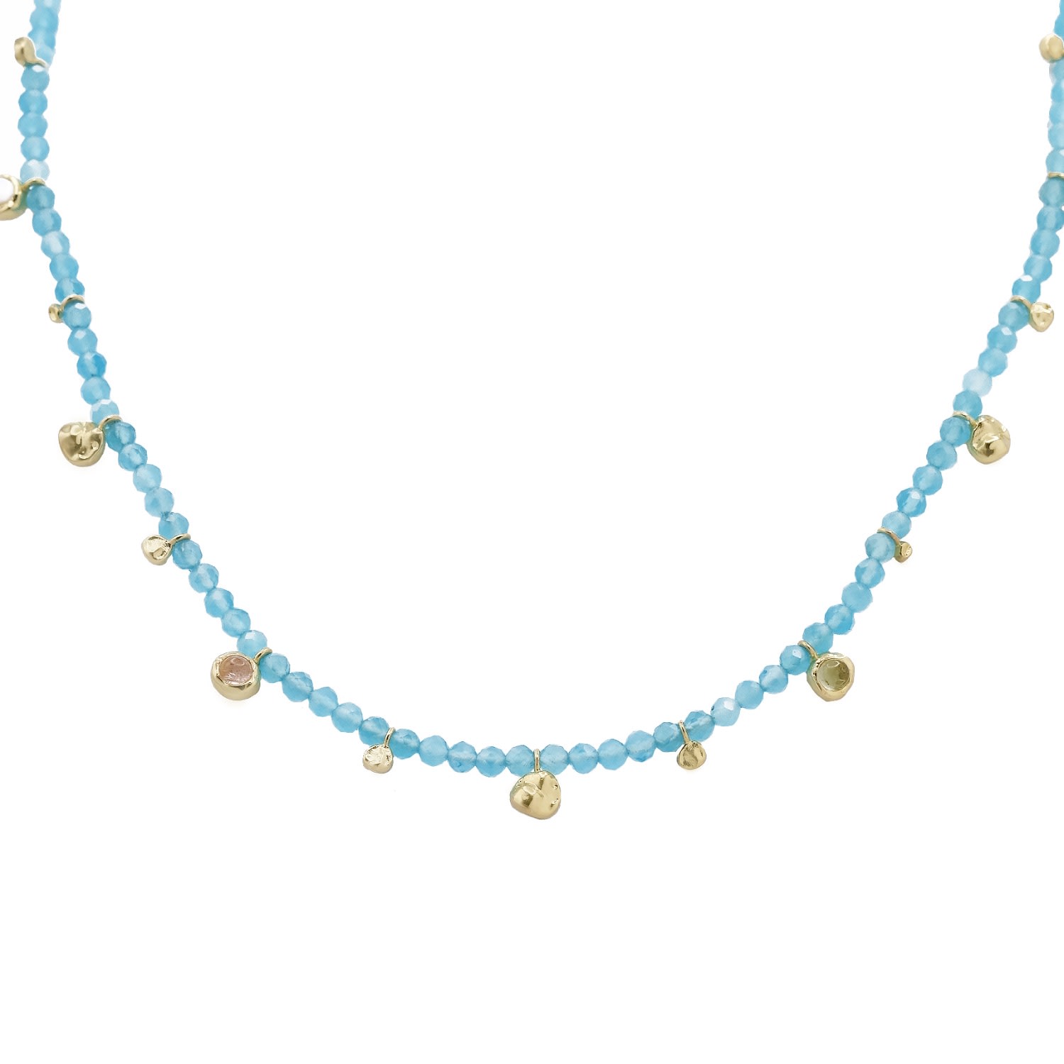 Women’s Maura Necklace In Blue Calcedony Marcia Moran