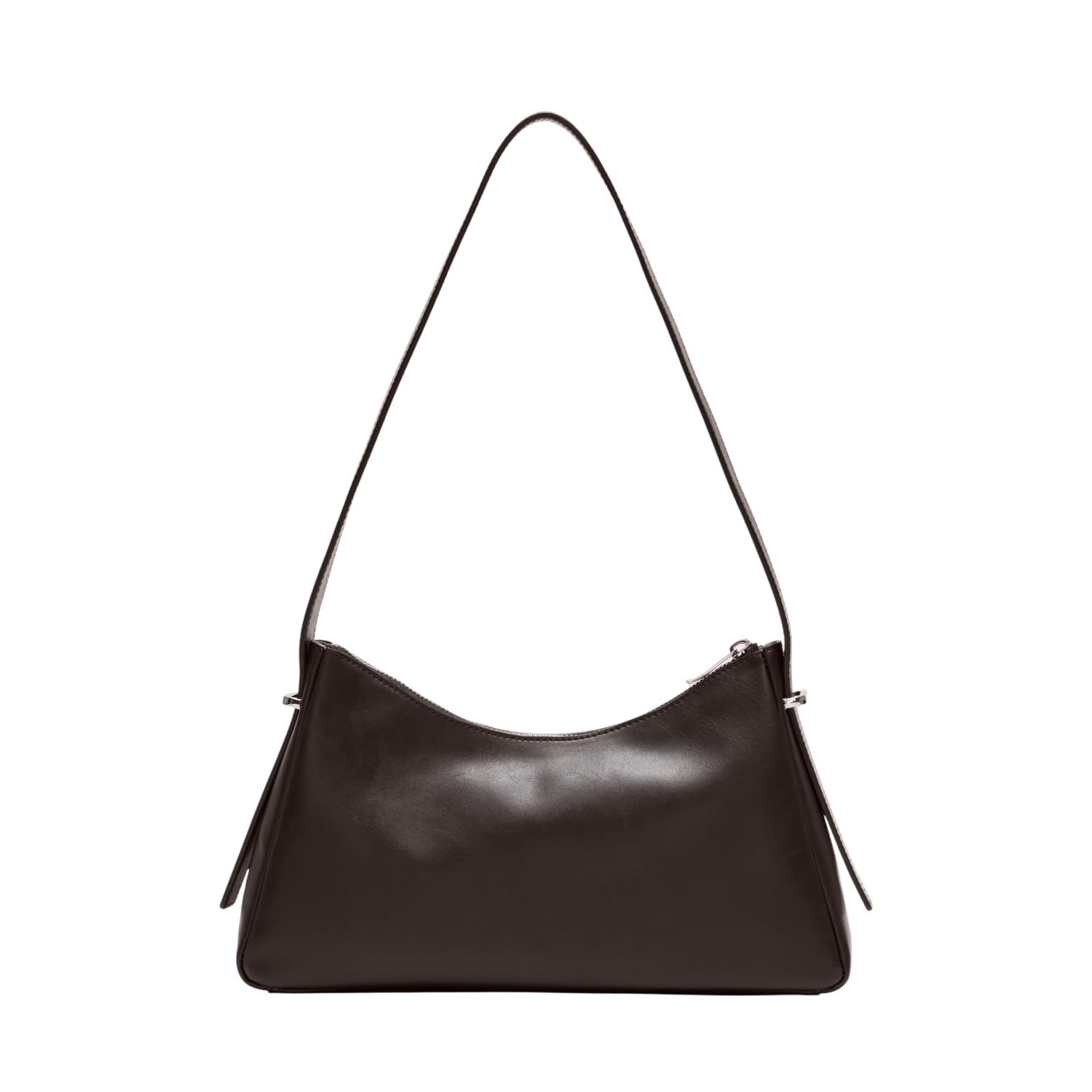 Women's Solene Vegan Leather Shoulder Bag - Chocolate Brown | Marhen.j