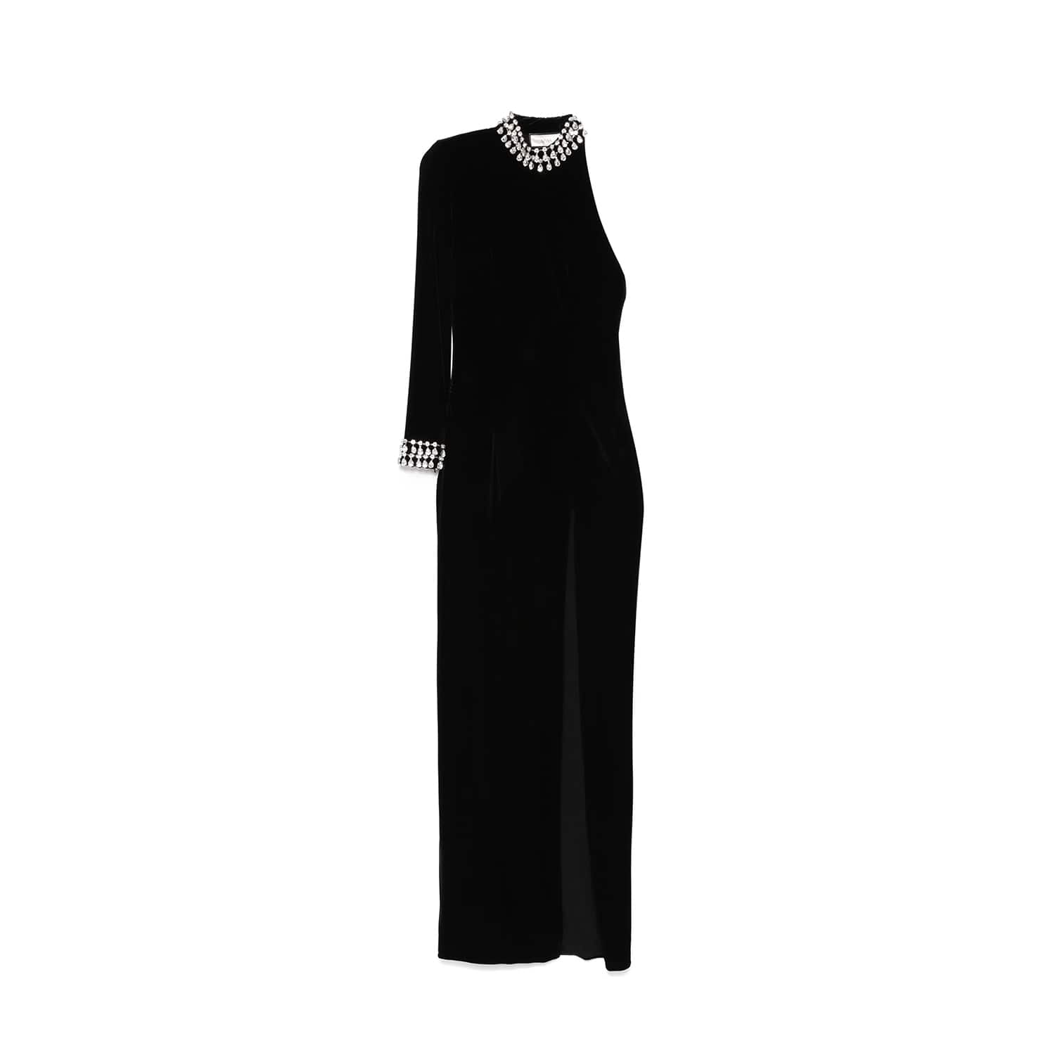 knee length dresses for ladies Purple Velvet Maxi Dress with Lace Back – conDiva