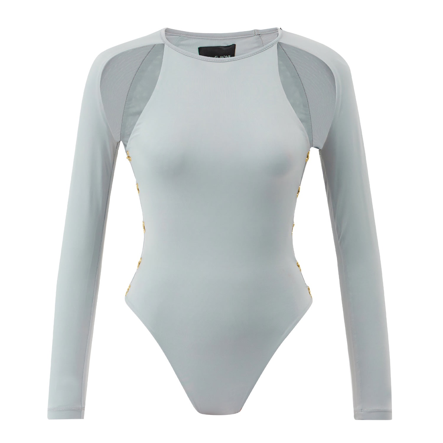 Women’s Faye Bodysuit In Grey Large Rak & Romi