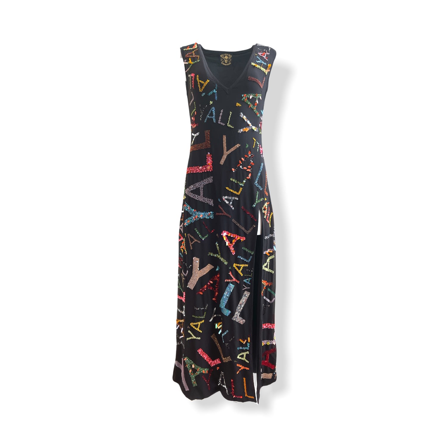 Any Old Iron Women's Black Multi Color Y'all Dress