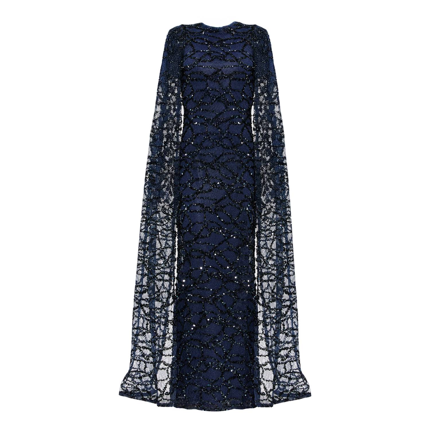 Nur Karaata Women's Blue Imperial Gala Gown In Blue