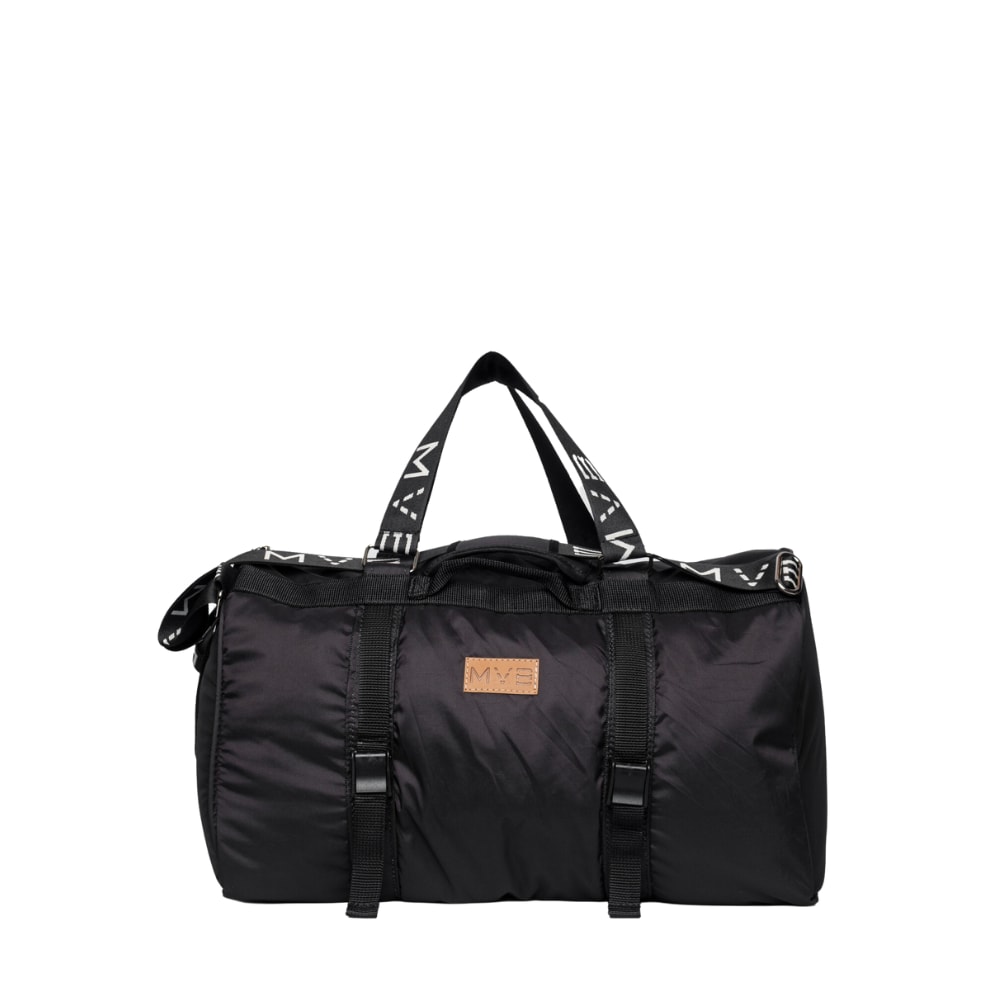 Women’s Sports Vegan Duffle Bag Made With Ocean Plastic - Black Mvb - My Vegan Bags