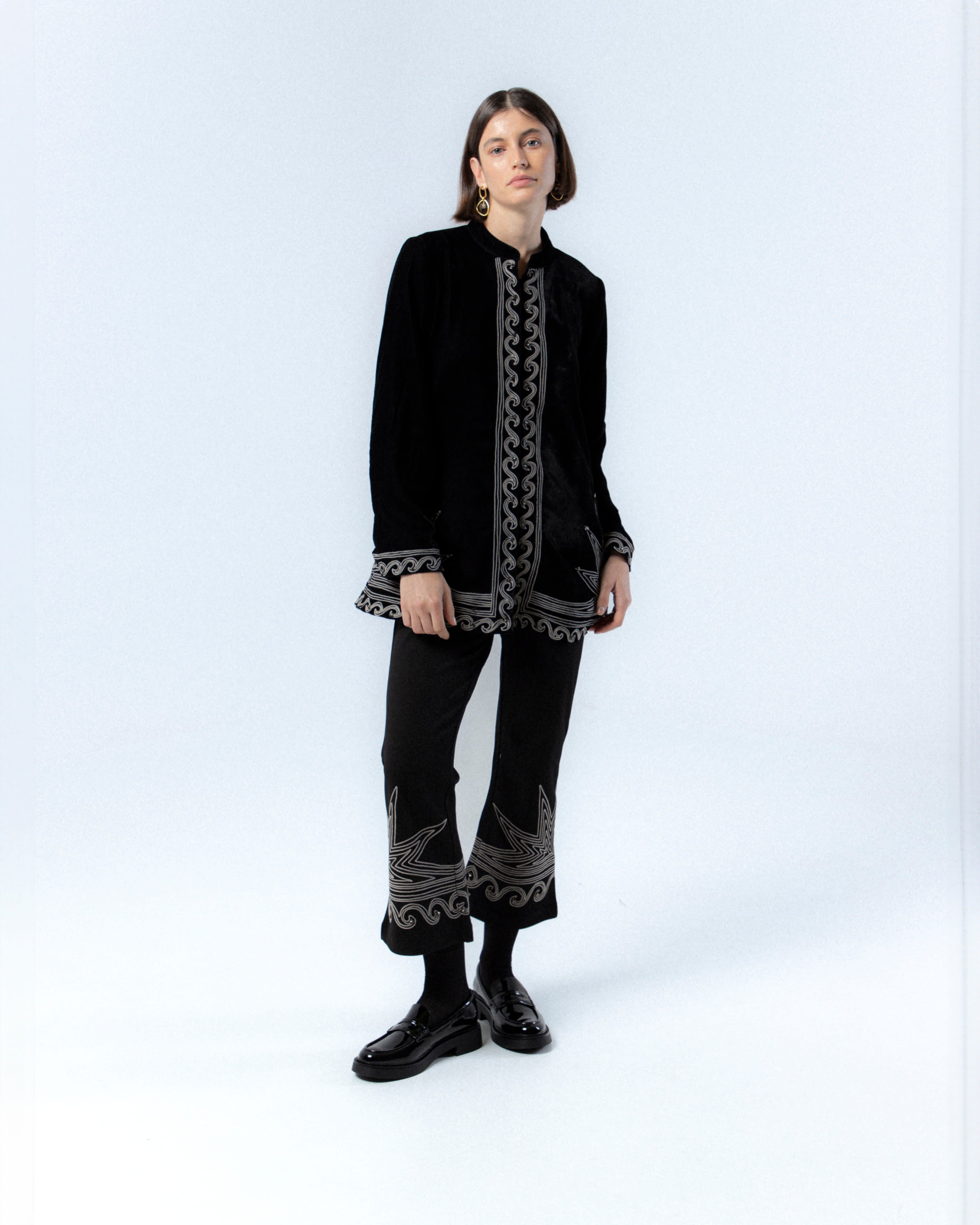 グランドセール 漫画 Bruna NIZA by Trousers Embroidered パンツ