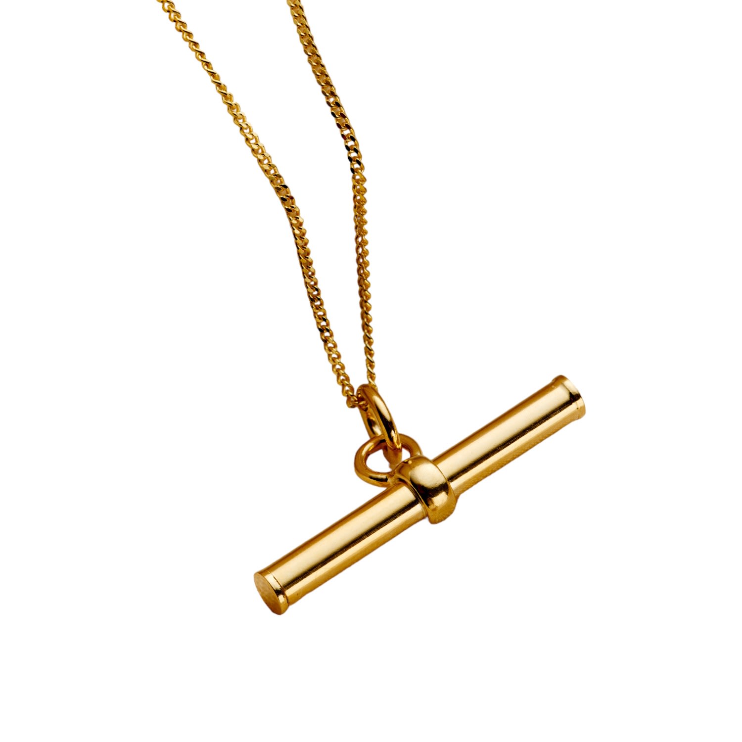 Women’s Mini Gold T Bar Necklace Posh Totty Designs