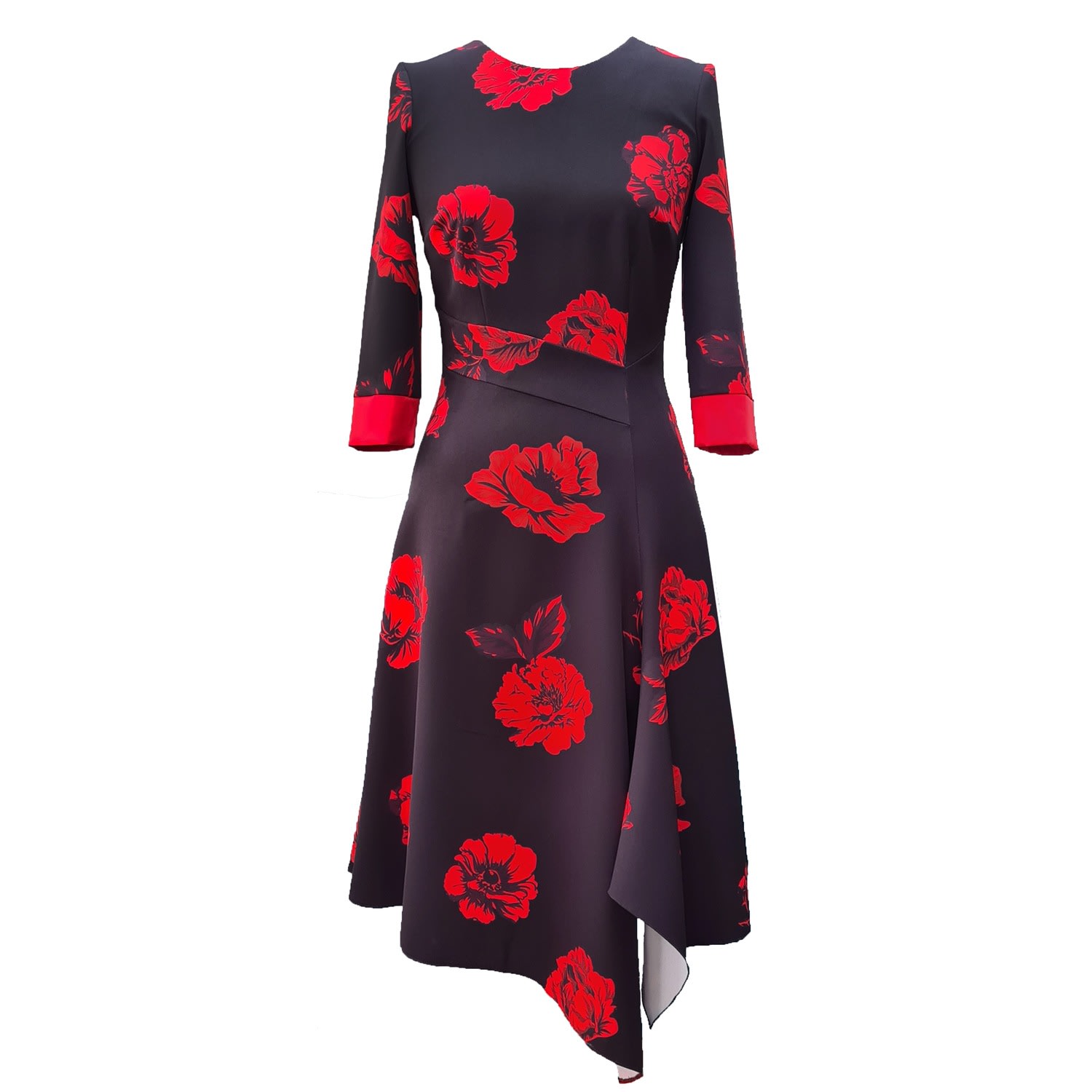 Mellaris Women's Erna Black And Red Dress